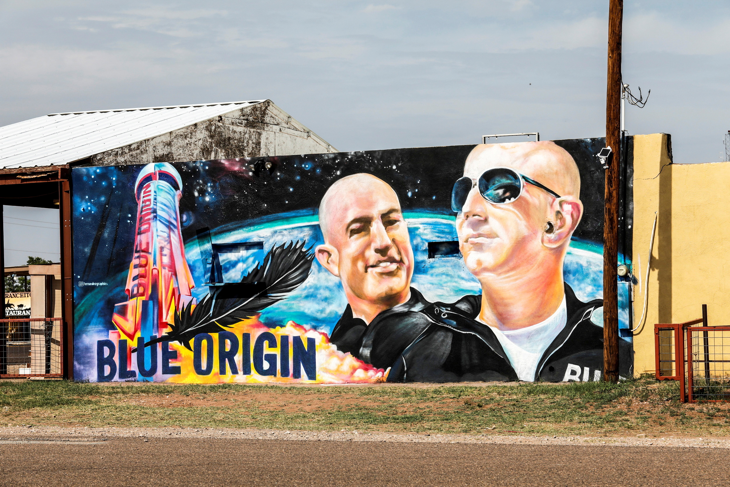 FILE PHOTO: Town of Van Horn awaits launch of Blue Origin's inaugural sub-orbital flight