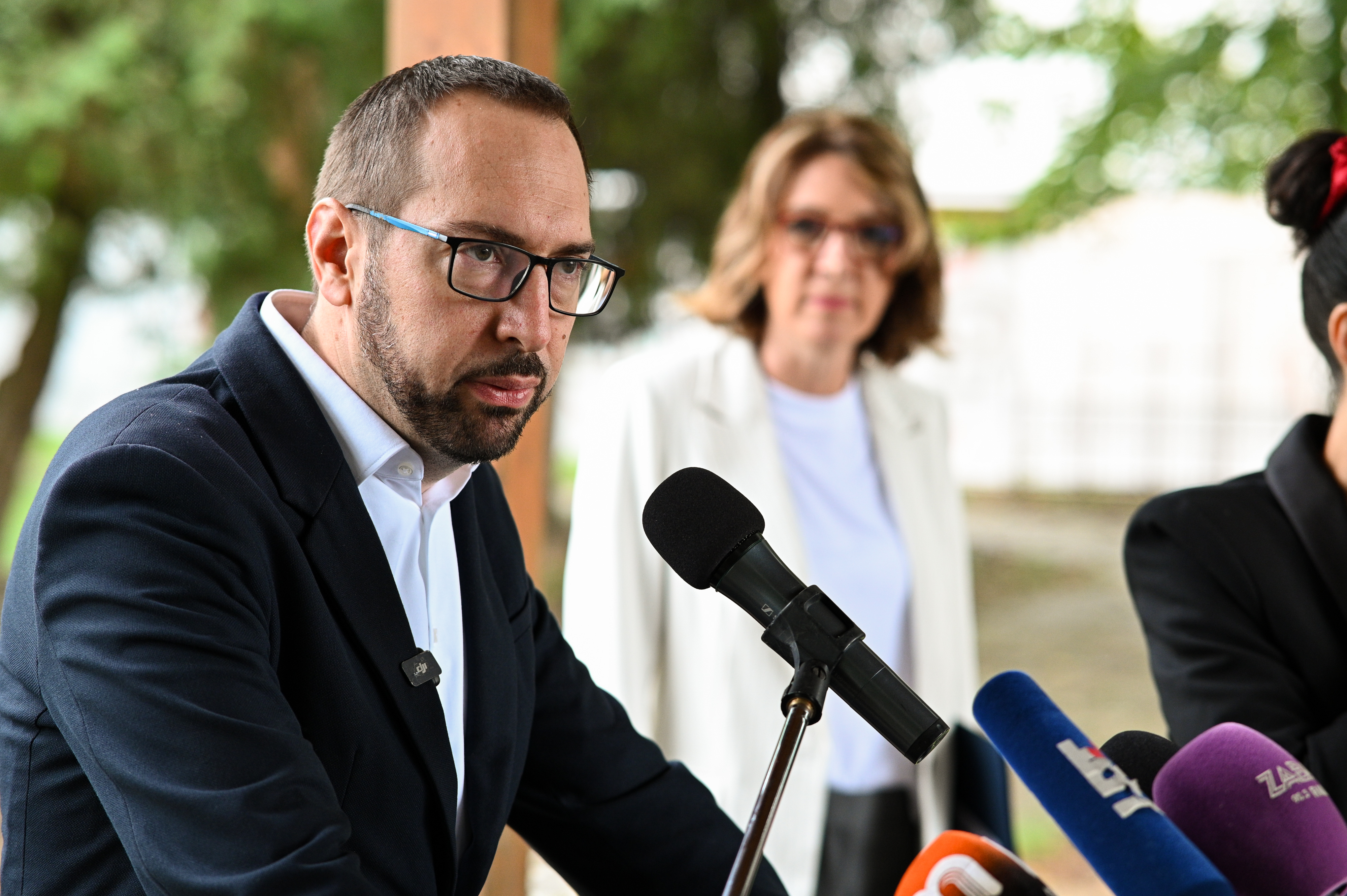 23.09.2025., Zagreb - Obiljezavanje pocetka radova na Podrucnom objektu Djecjeg vrtica Remetinec. gradonacelnik Zagreba Tomislav Tomasevic Photo: Luka Antunac/PIXSELL