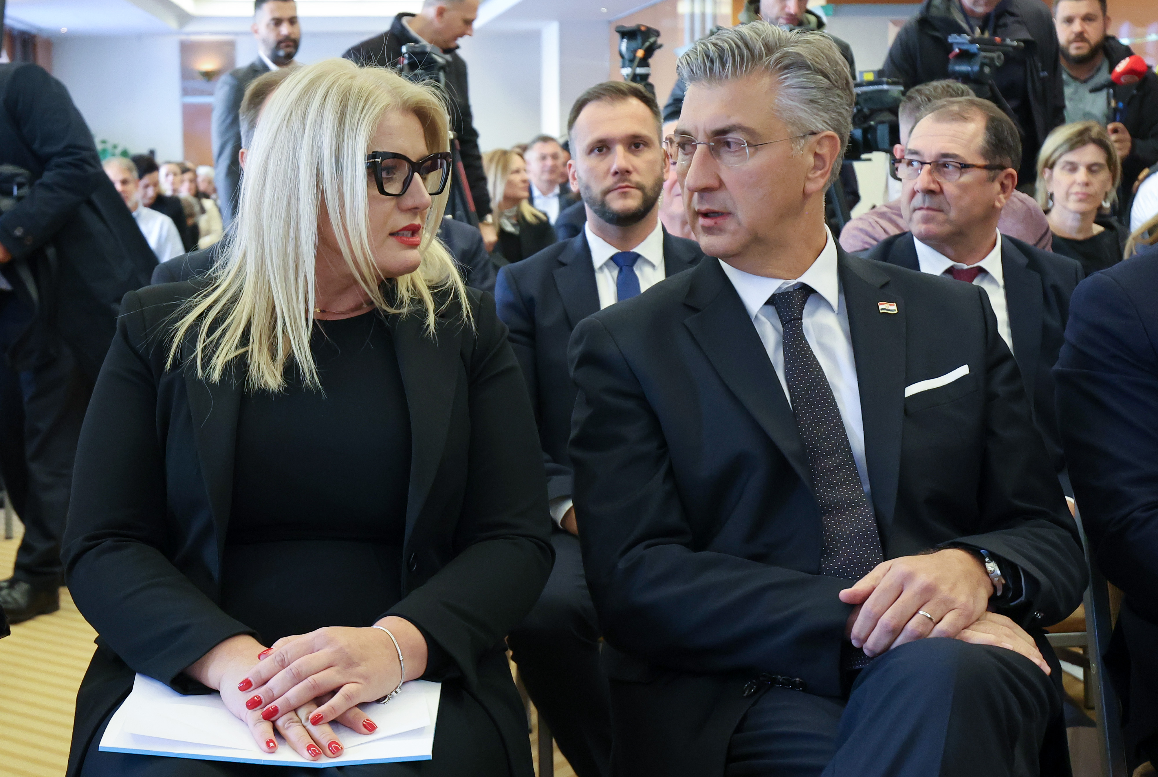 Hotel Dubrovnik. Predsjednik Vlade Andrej Plenkovic sudjelovot je na svecanom obiljezavanju 150 godina hrvatske statistike.