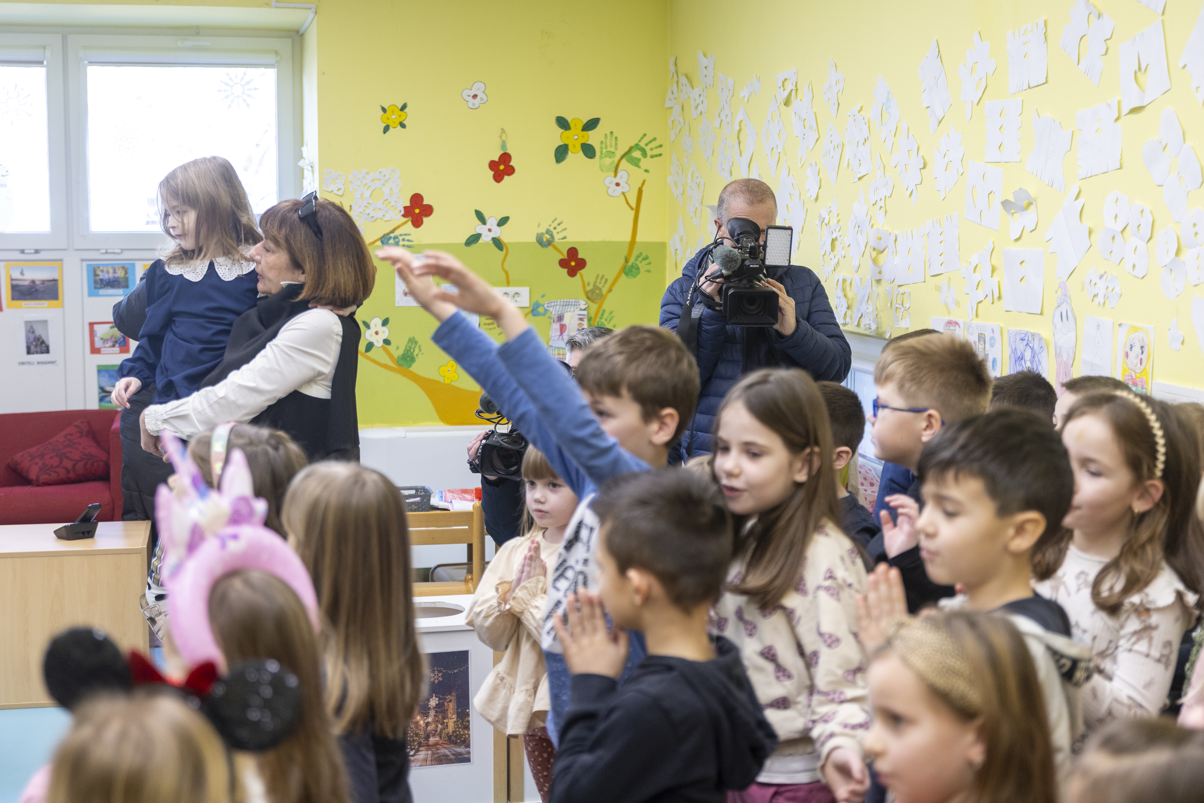 Vukovar - Ministar demografije i useljenistva Ivan Sipic je u Vukovaru s gradonacelnikom Ivanom Penavom posjetio Djecji vrtic Vukovar 1 i Podrucni objekt Mitnica.  Photo: Borna jaksic/PIXSELL