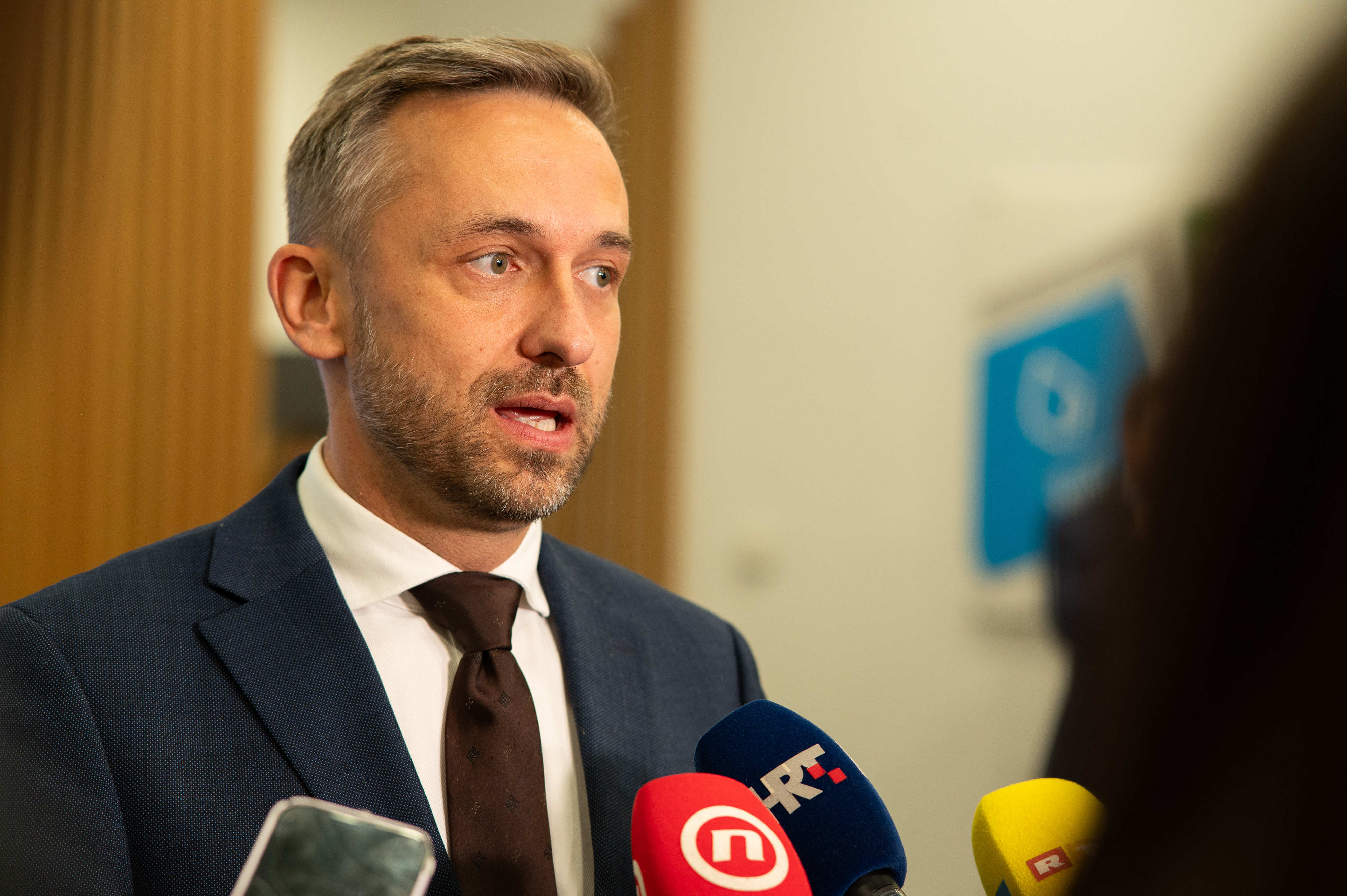 02.10.2025., Mozaik Event Centar, Zagreb - Izjave za medije na konferenciji Cyber Guard 2025. Photo: Luka Antunac/PIXSELL