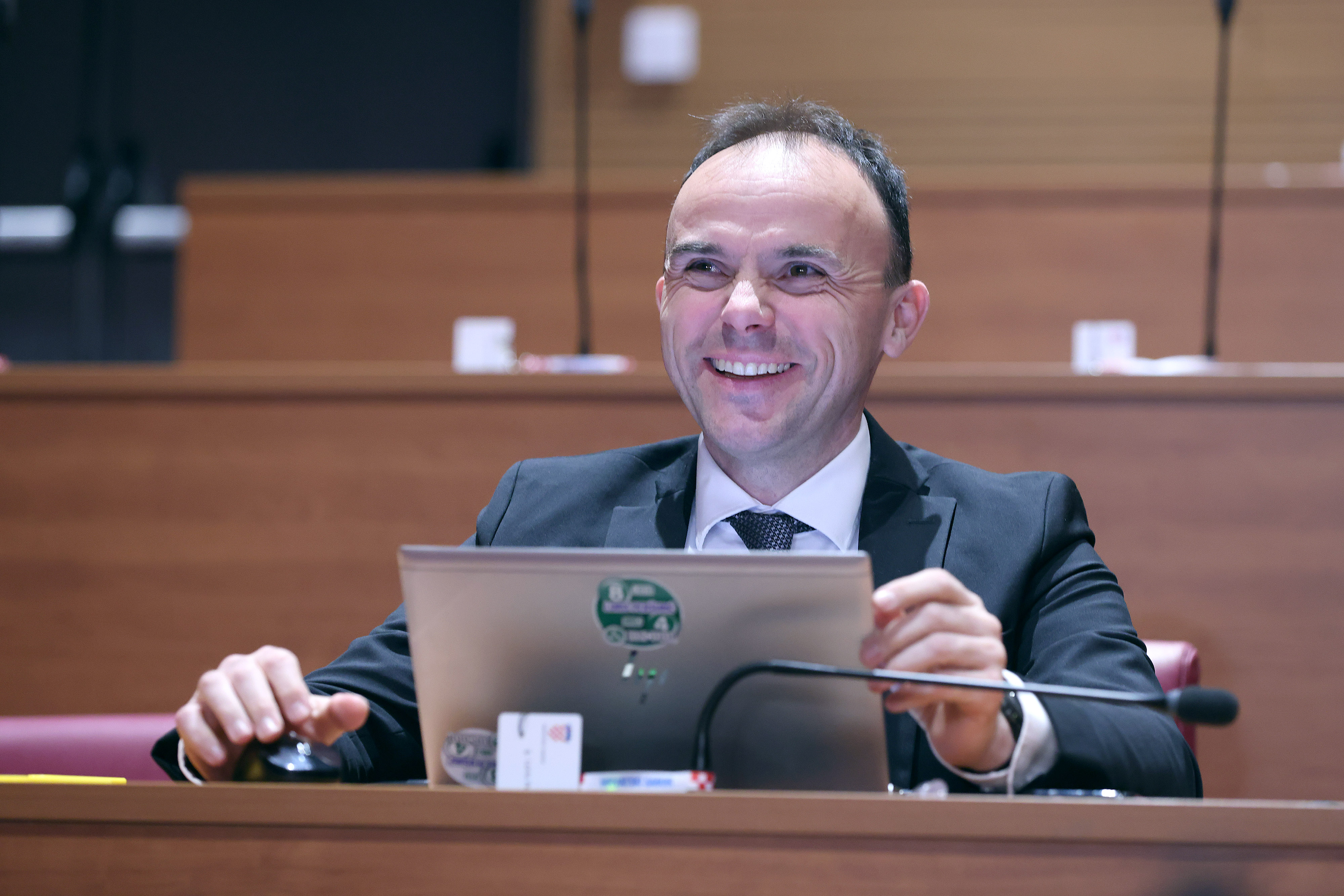 08.04.2025., Zagreb - Sjadnica Sabora nastavljena je izlaganjem zastupnickih stajalista nakon kojih slijedi rasprava o Konacnom prijedlogu zakona o izmjenama i dopunama Zakona o drustveno poticanoj stanogradnji. Photo: Patrik Macek/PIXSELL