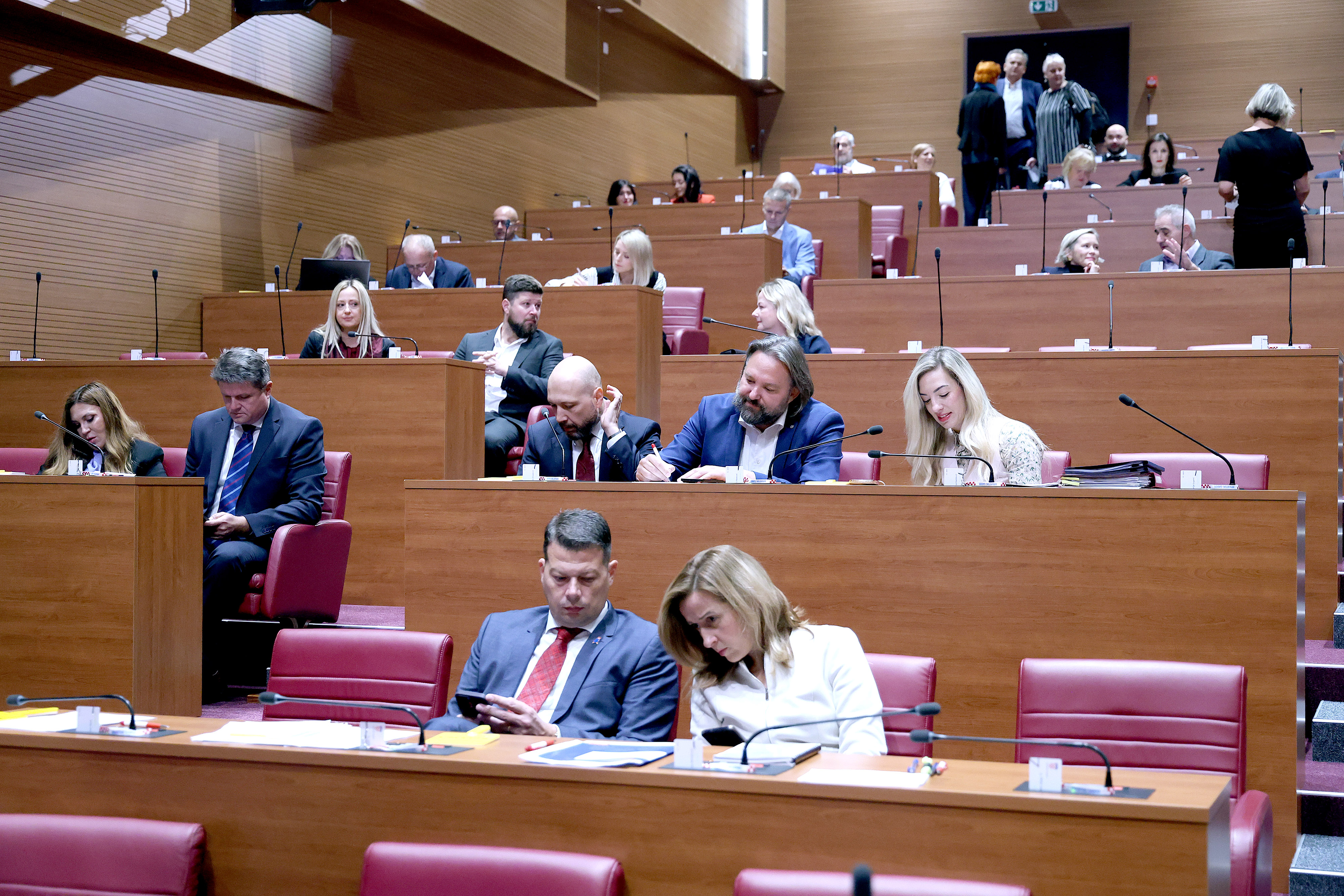15.10.2025., Zagreb - Sabor je 7. sjednicu nastavio raspravom o Godisnjem izvjescu Vlade Republike Hrvatske koje podnosi predsjednik Vlade Andrej Plenkovic. Photo: Patrik Macek/PIXSELL