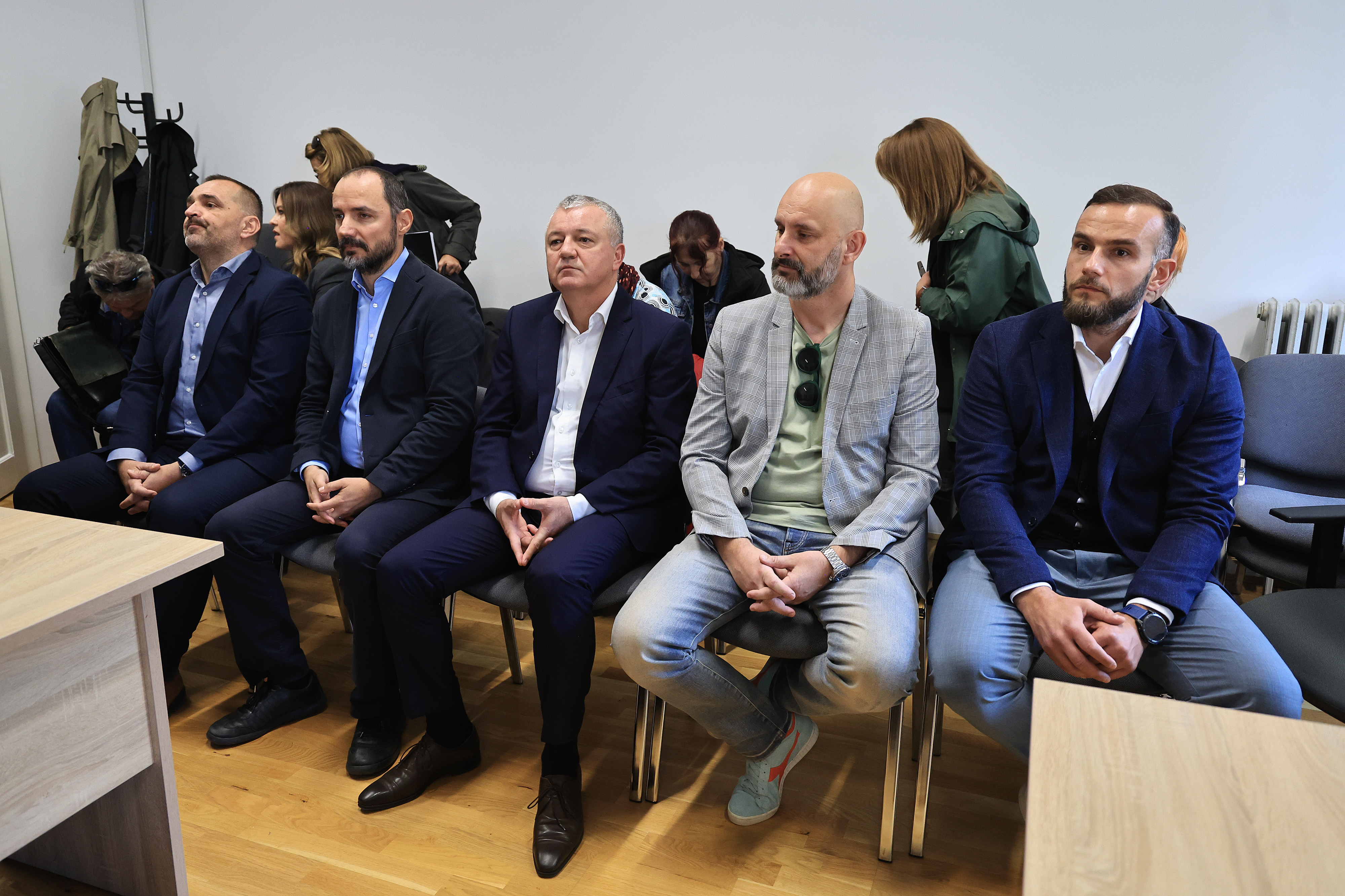17.10.2025., Zagreb - Pocetak (iz drugog pokusaja) sudjenja u aferi Po babi i stricevima. Optuzeni su bivsi ministri Darko Horvat, Tomislav Tolusic, Boris Milosevic i Josip Aladrovic te gradonacelnik Zupanje Damir Juzbasic. Photo: Marko Prpic/PIXSELL