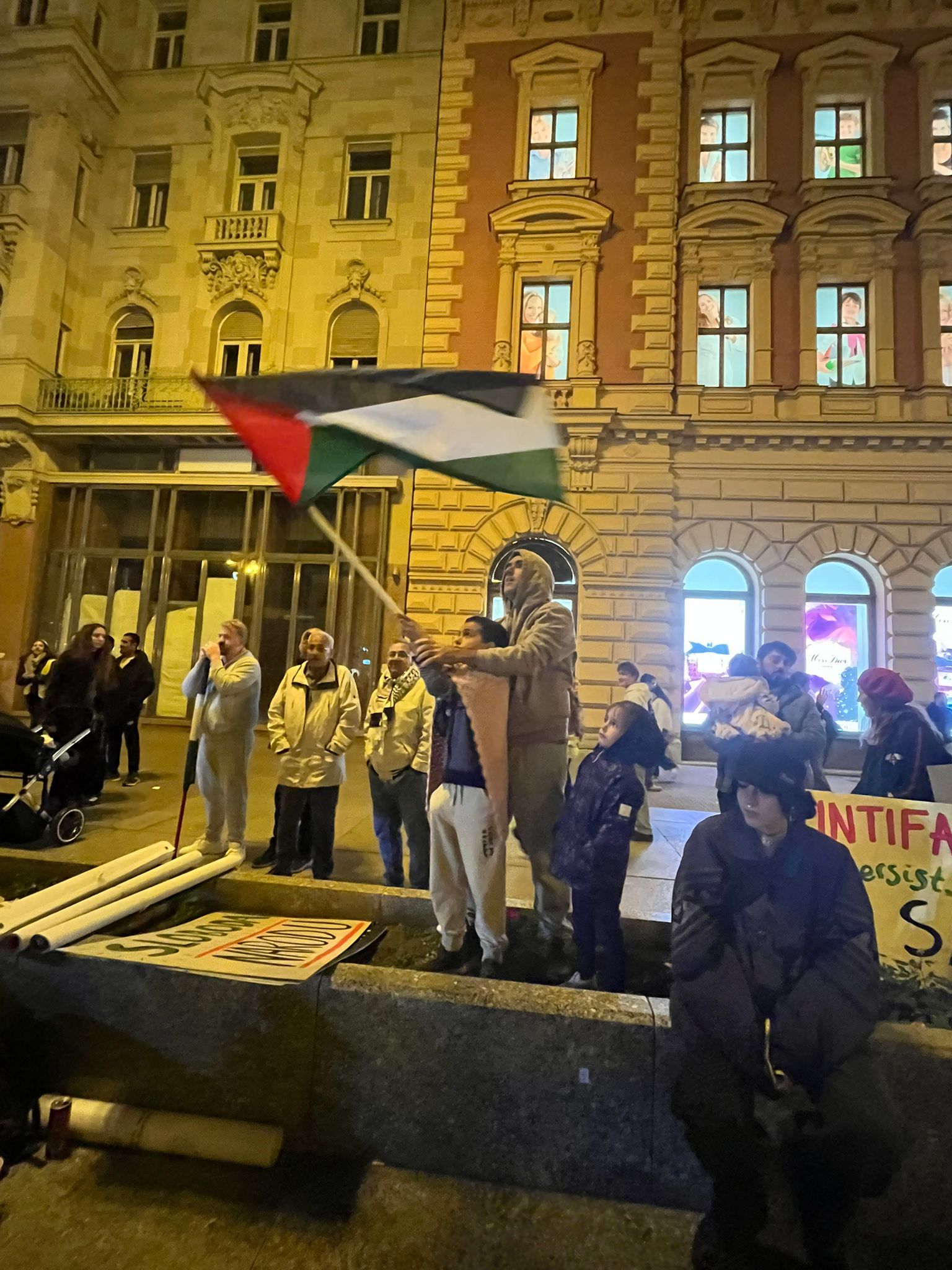 prosvjed za palestinu u Zagrebu