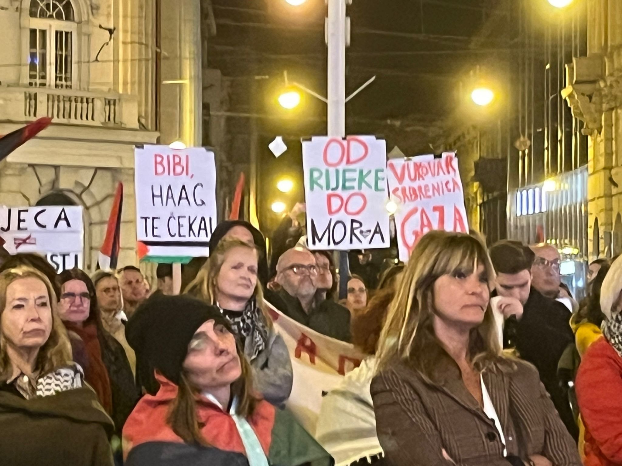 prosvjed za palestinu u Zagrebu