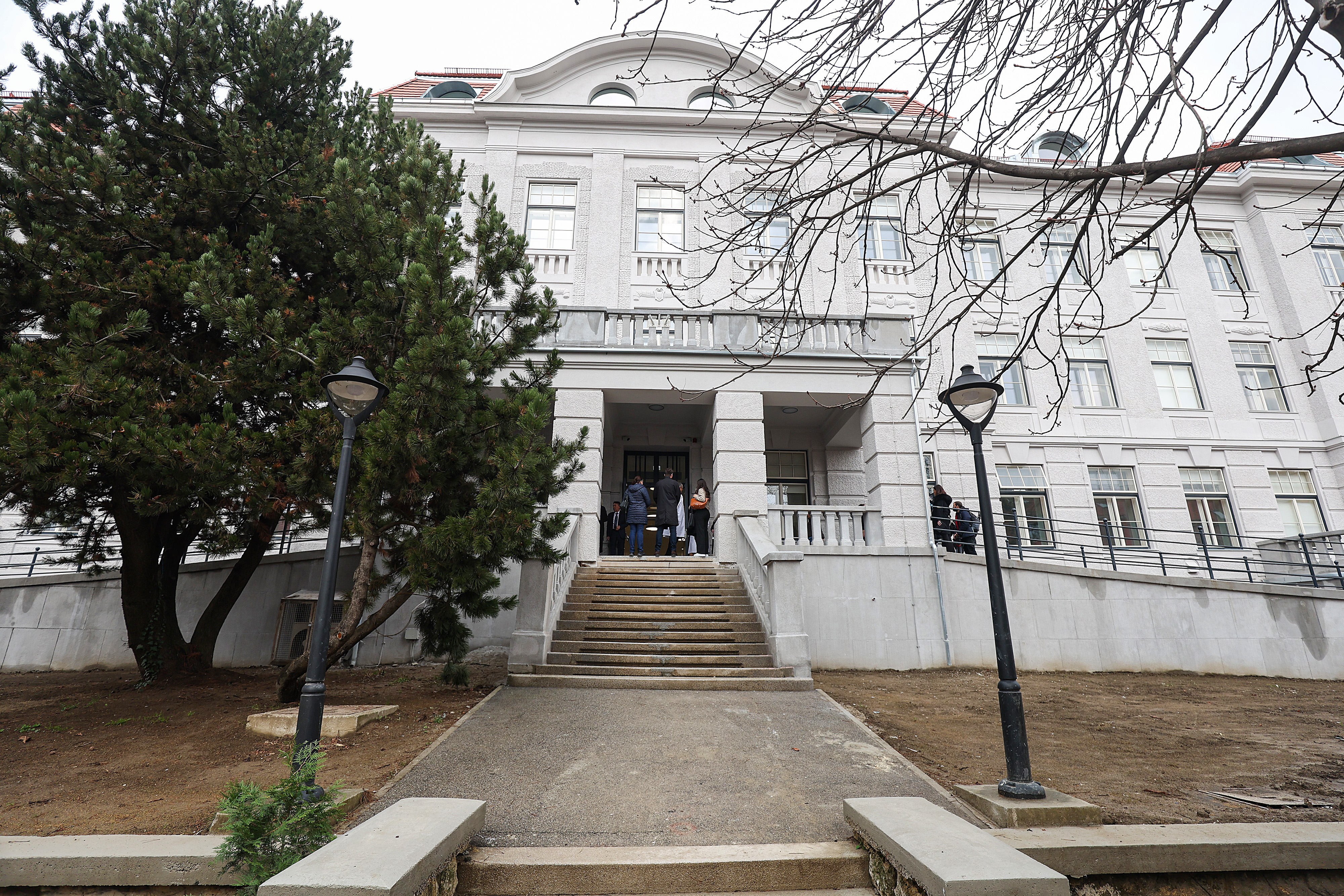 Obilazak Klinike za zenske bolesti i porode KBC-a Zagreb u Petrovoj 13 povodom 5. obljetnice razornog potresa koji je pogodio Zagreb i okolicu 22. ozujka 2020. Photo: Goran Stanzl/PIXSELL