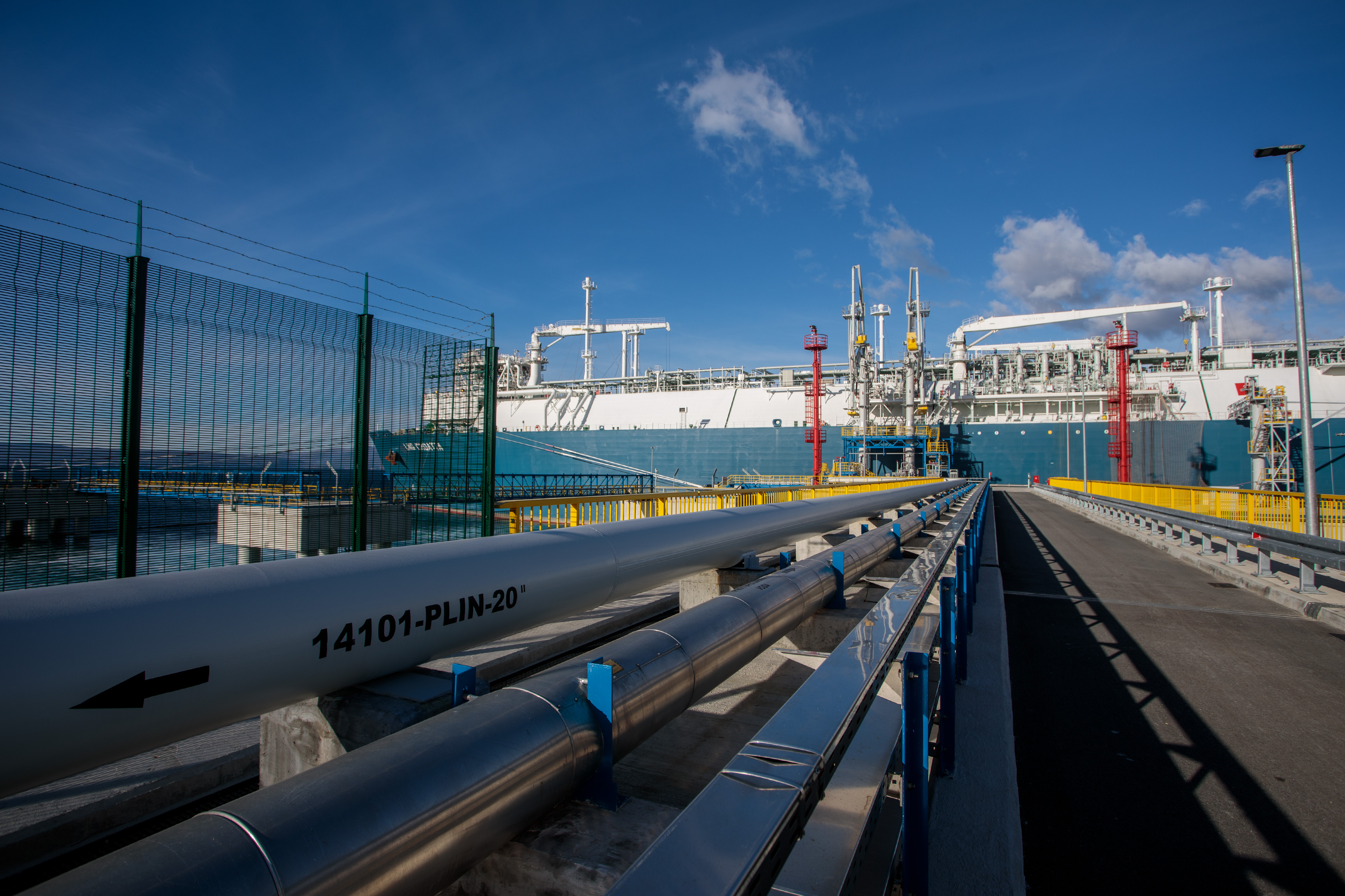 15.12.2021., Krk - LNG Terminal Krk - Omisalj.       Photo: Nel Pavletic/PIXSELL
