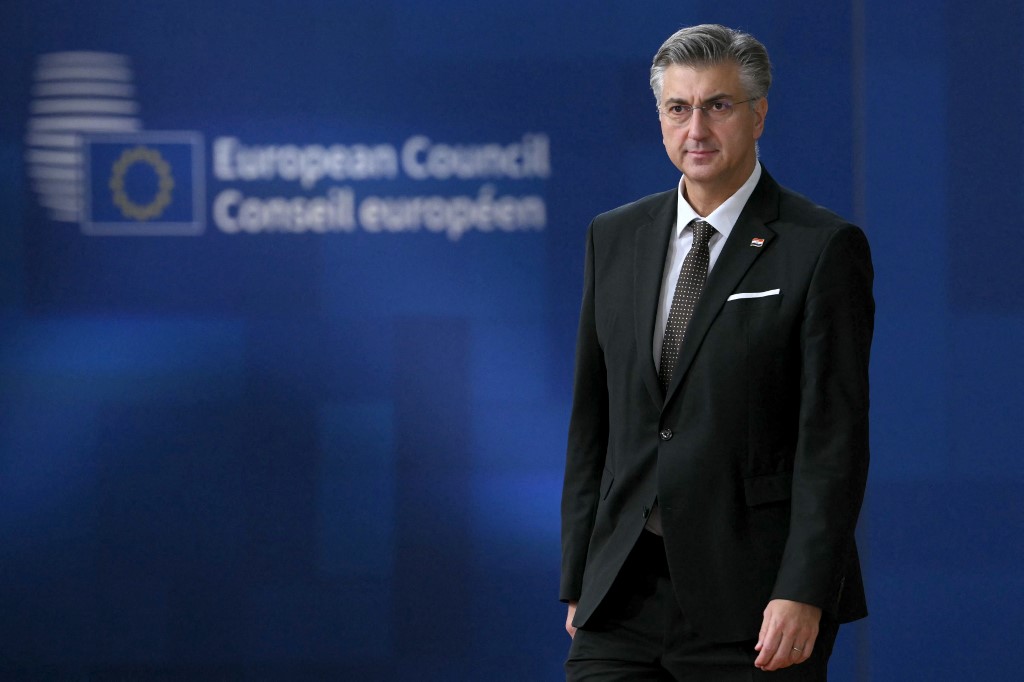 Croatia's Prime Minister Andrej Plenkovic
