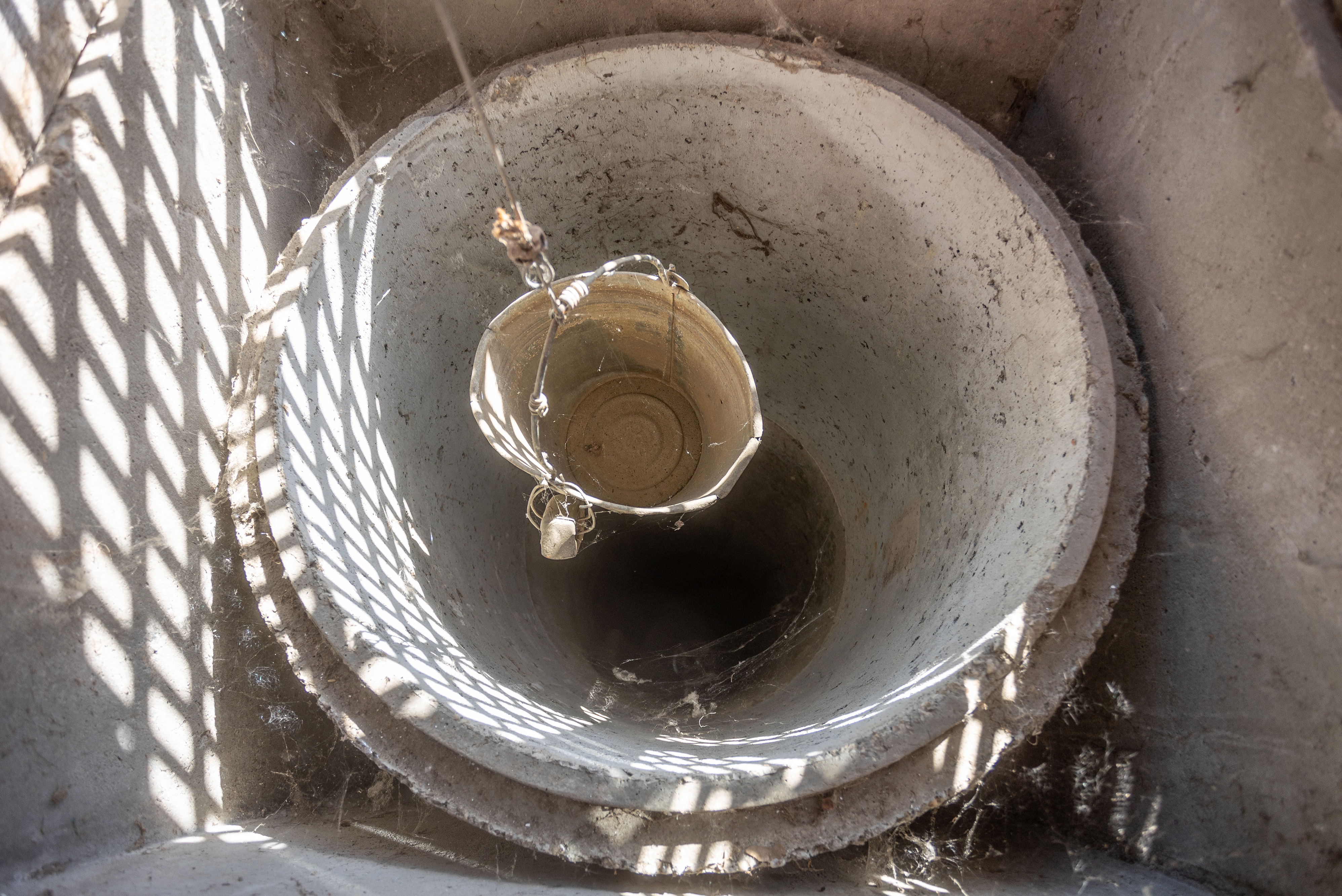 27.08.2022., Marjancaci, Valpovo - Josip Djurkovic bavi se uzgojom koza i proizvodnjom sira te ima velikh problema jer mu je presusio bunar. Photo: Davor Javorovic/PIXSELL