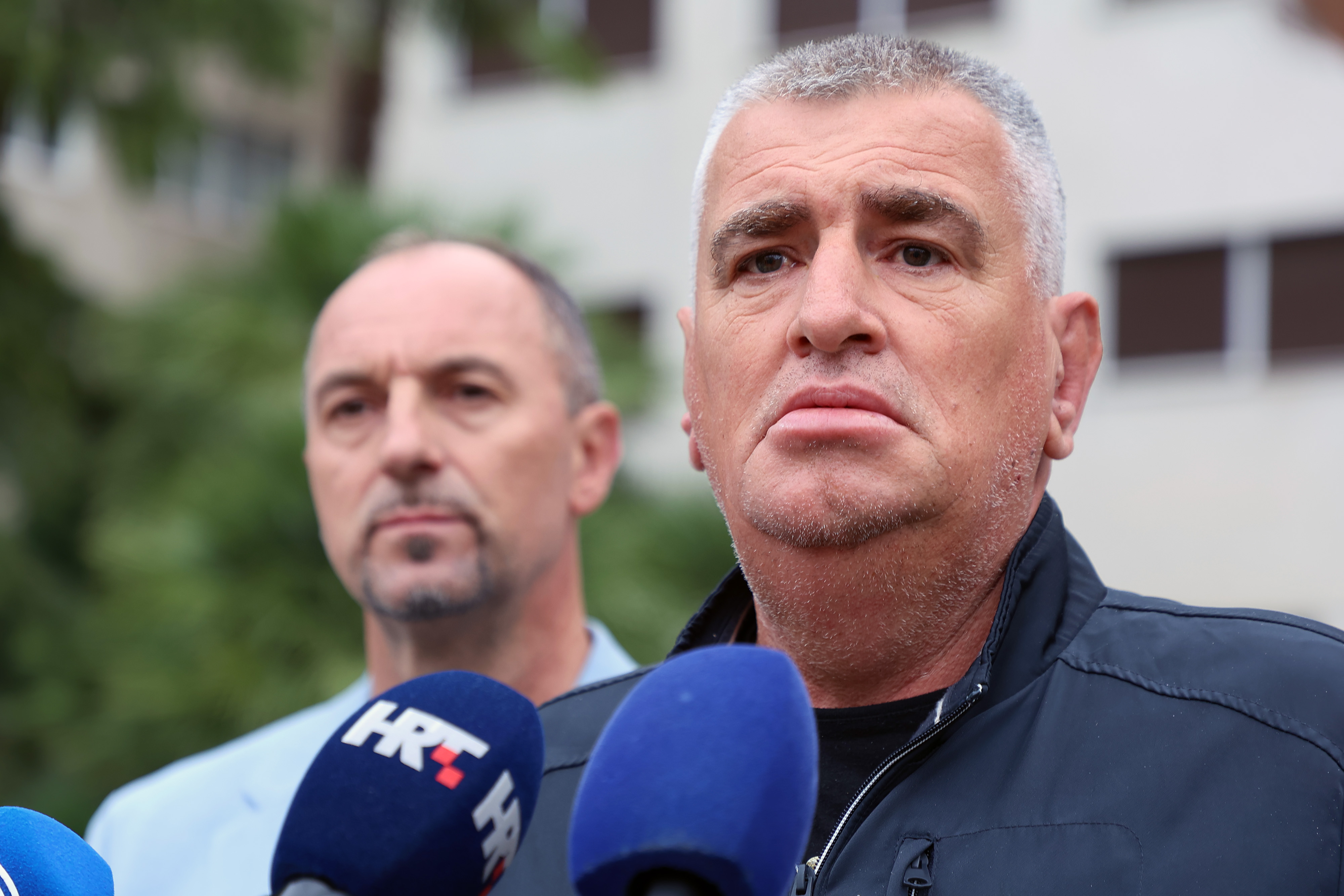 25.10.2025., Split -  Miro Bulj ispred zgrade Zuanije govorio je o odlaganju smeca na sinjskom odlagalistu Photo: Ivana Ivanovic/PIXSELL