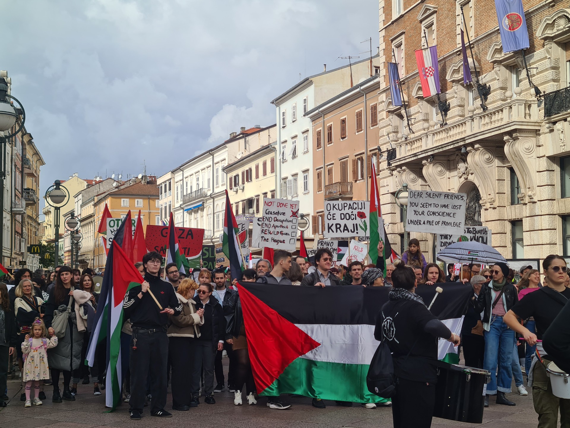 inicijativa za slobodnu palestinu, rijeka prosvjed
