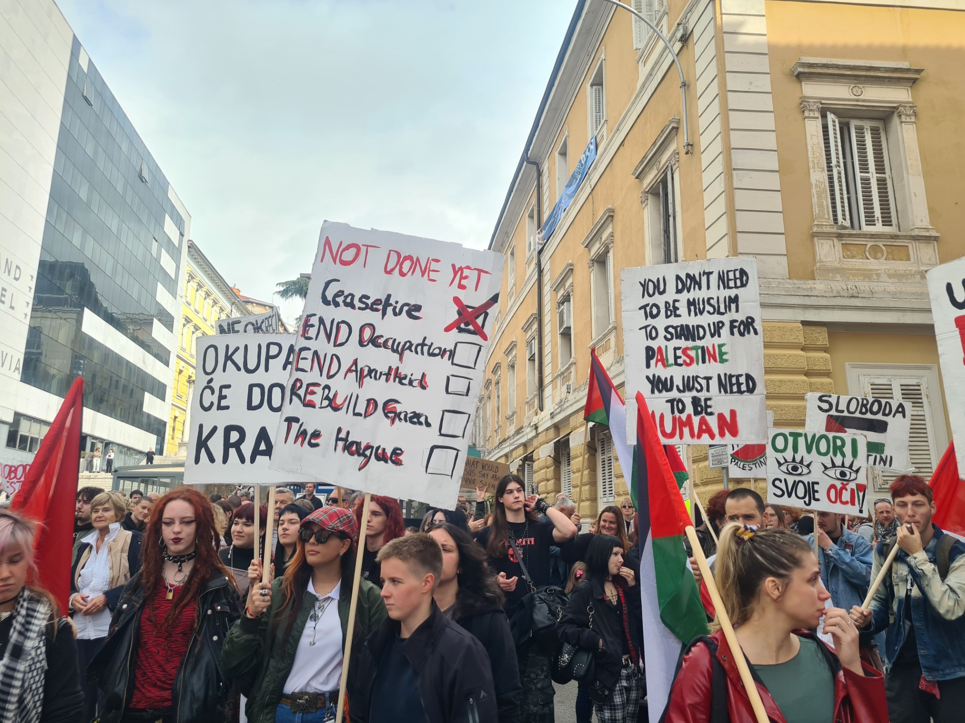 inicijativa za slobodnu palestinu, rijeka prosvjed