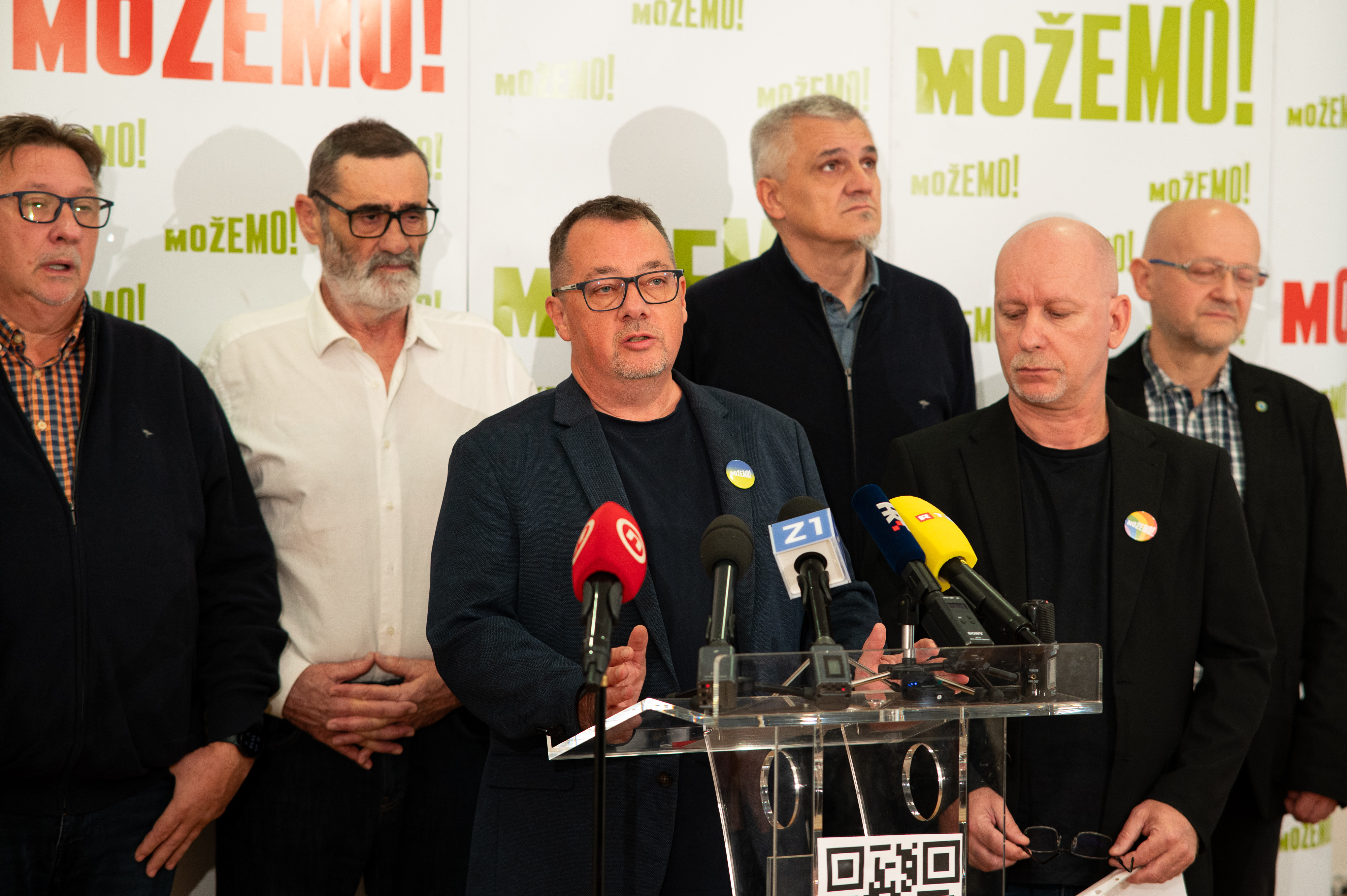 26.10.2025., Mozemo, Zagreb - Konferencija za medije povodom predstavljanja kampanje "Branili smo slobodu". Photo: Luka Antunac/PIXSELL