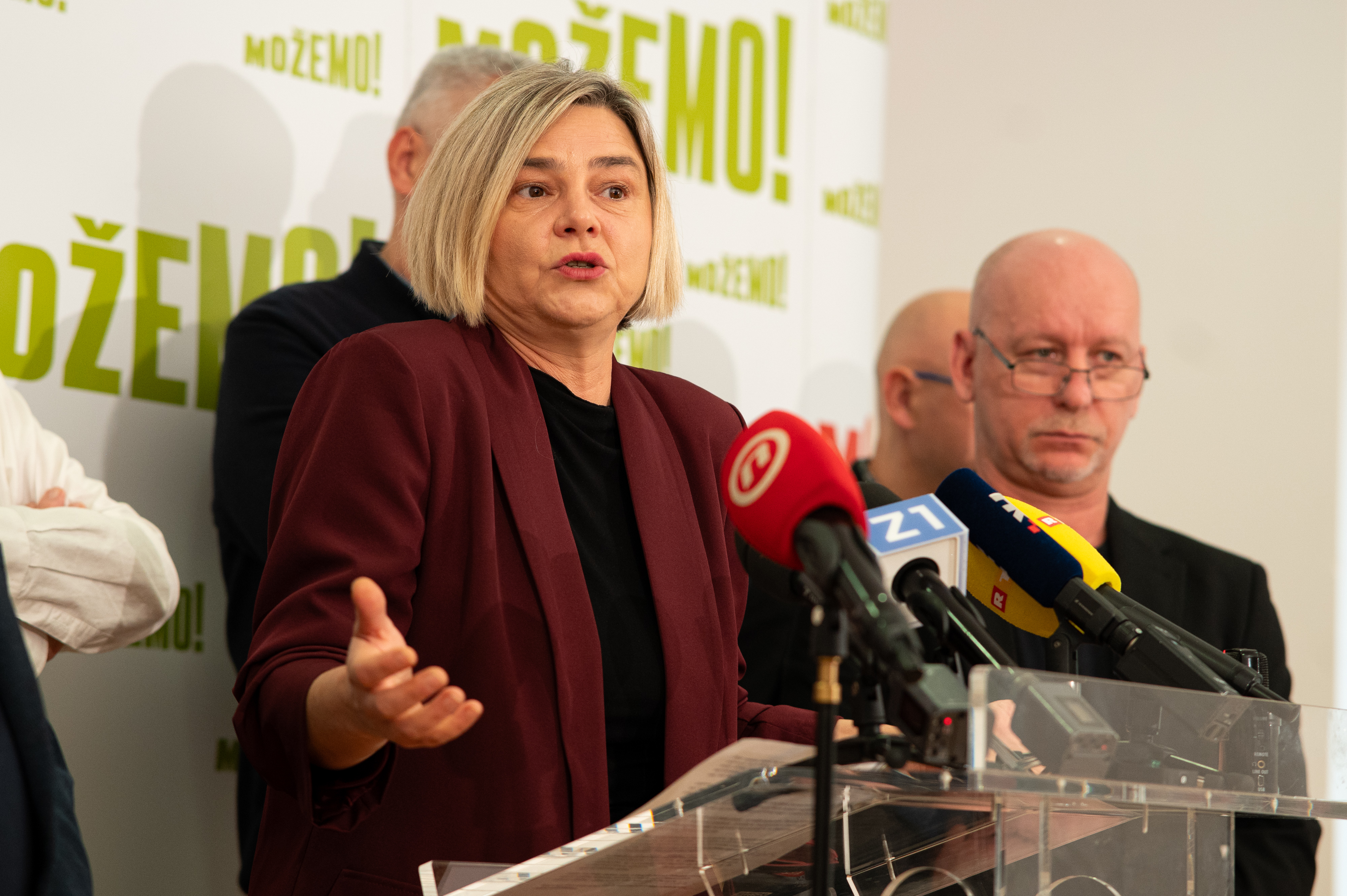 26.10.2025., Mozemo, Zagreb - Konferencija za medije povodom predstavljanja kampanje "Branili smo slobodu". Photo: Luka Antunac/PIXSELL