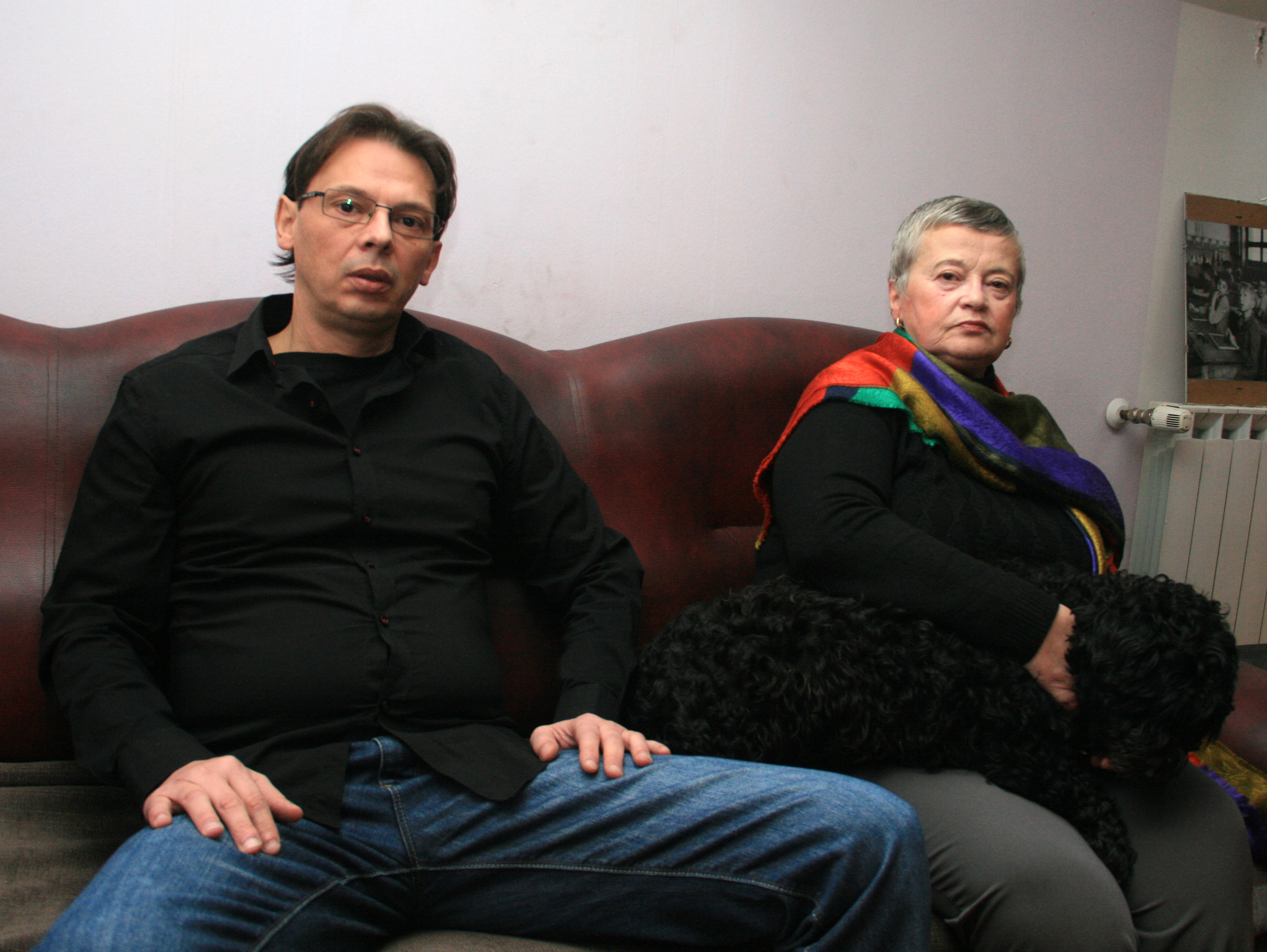 06.12.2014., Karlovac - Obitelj pokojnog francuskog dragovoljca Jean Michel Nicoliera, mama Lylian i brat Paul, preselila se u Hrvatsku."nPhoto: Dominik Grguric/PIXSELL "n