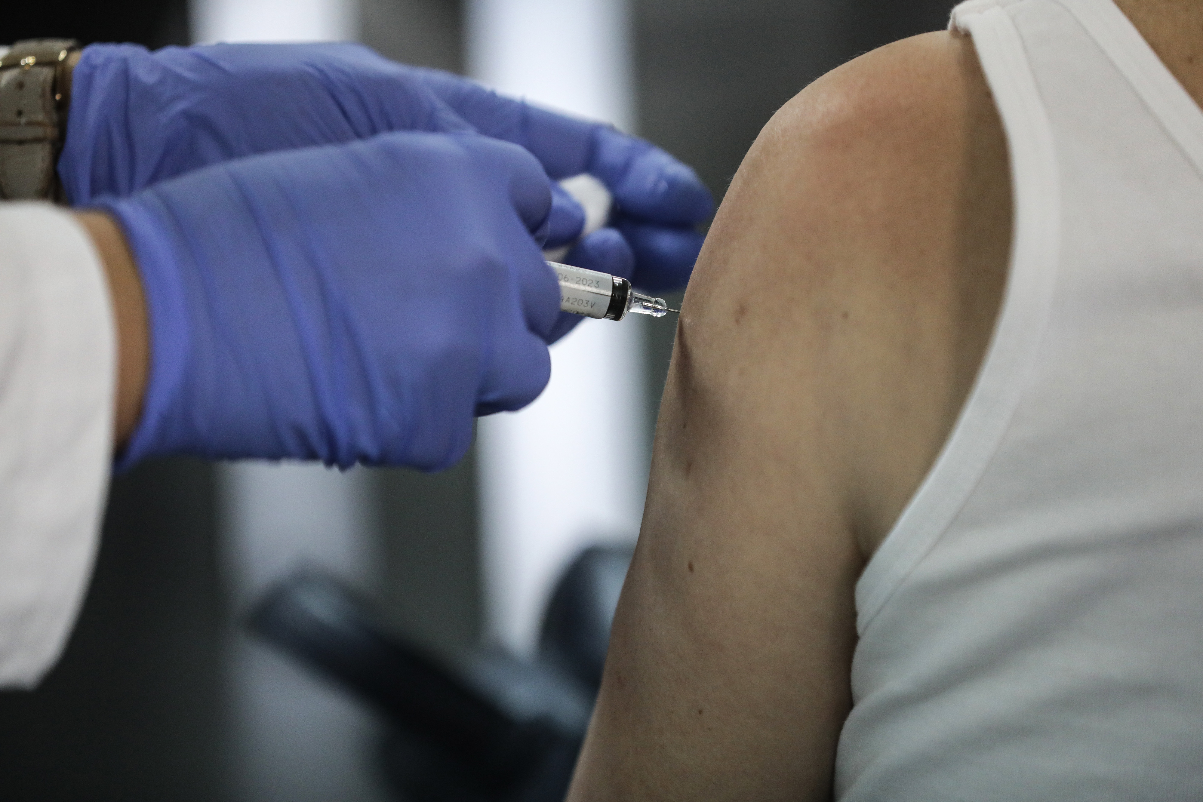 19.10.2022., Zagreb - U Zavodu za javno zdravstvo zapocelo je cijepljenje gradjana protiv sezonske gripe. Photo: Robert Anic/PIXSELL