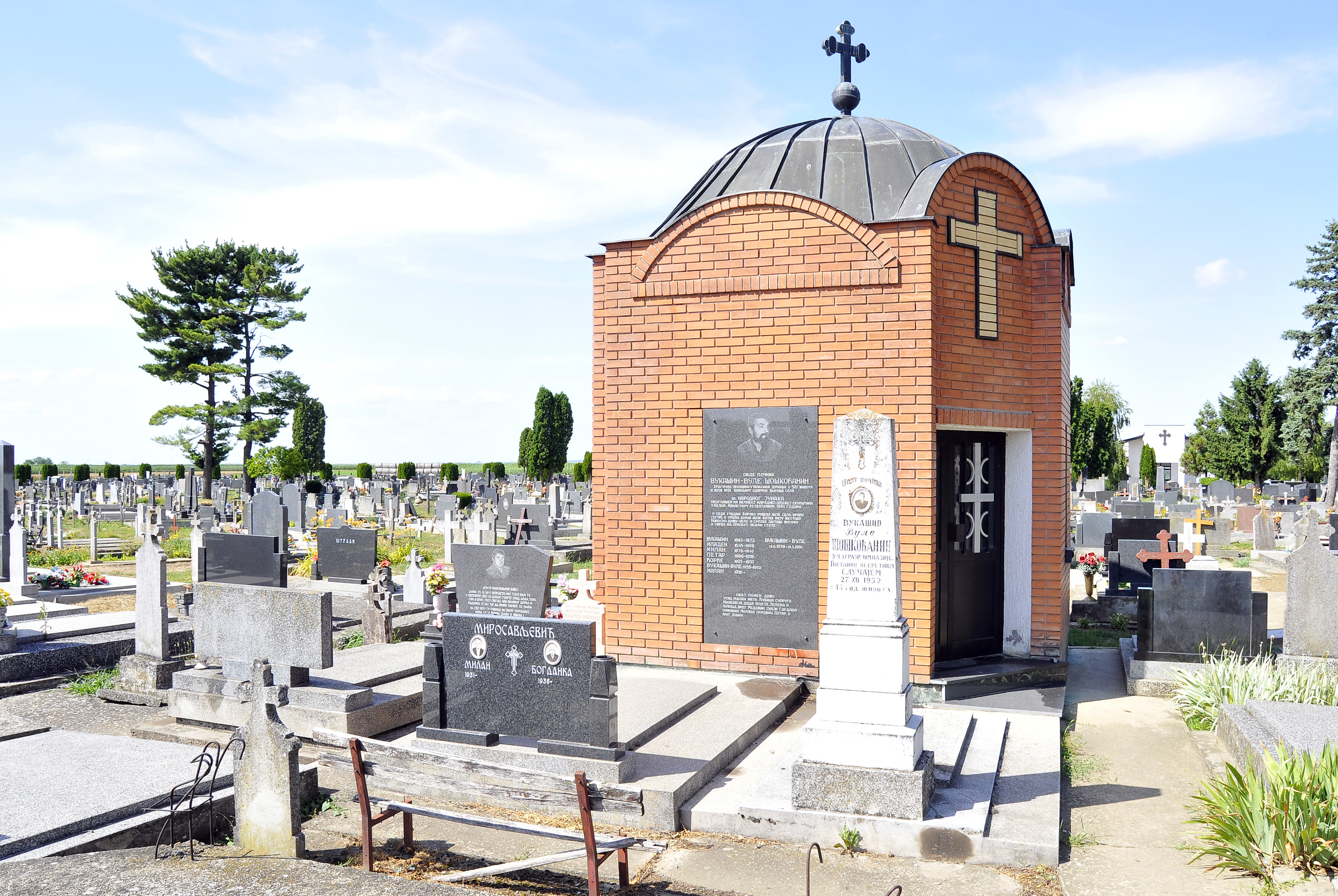 28.06.2012., Borovo Selo - Grob Vukasina Vuleta Soskocanina, cetnickog zapovjednika obrane Borova sela.rPhoto: Goran Ferbezar/PIXSELL