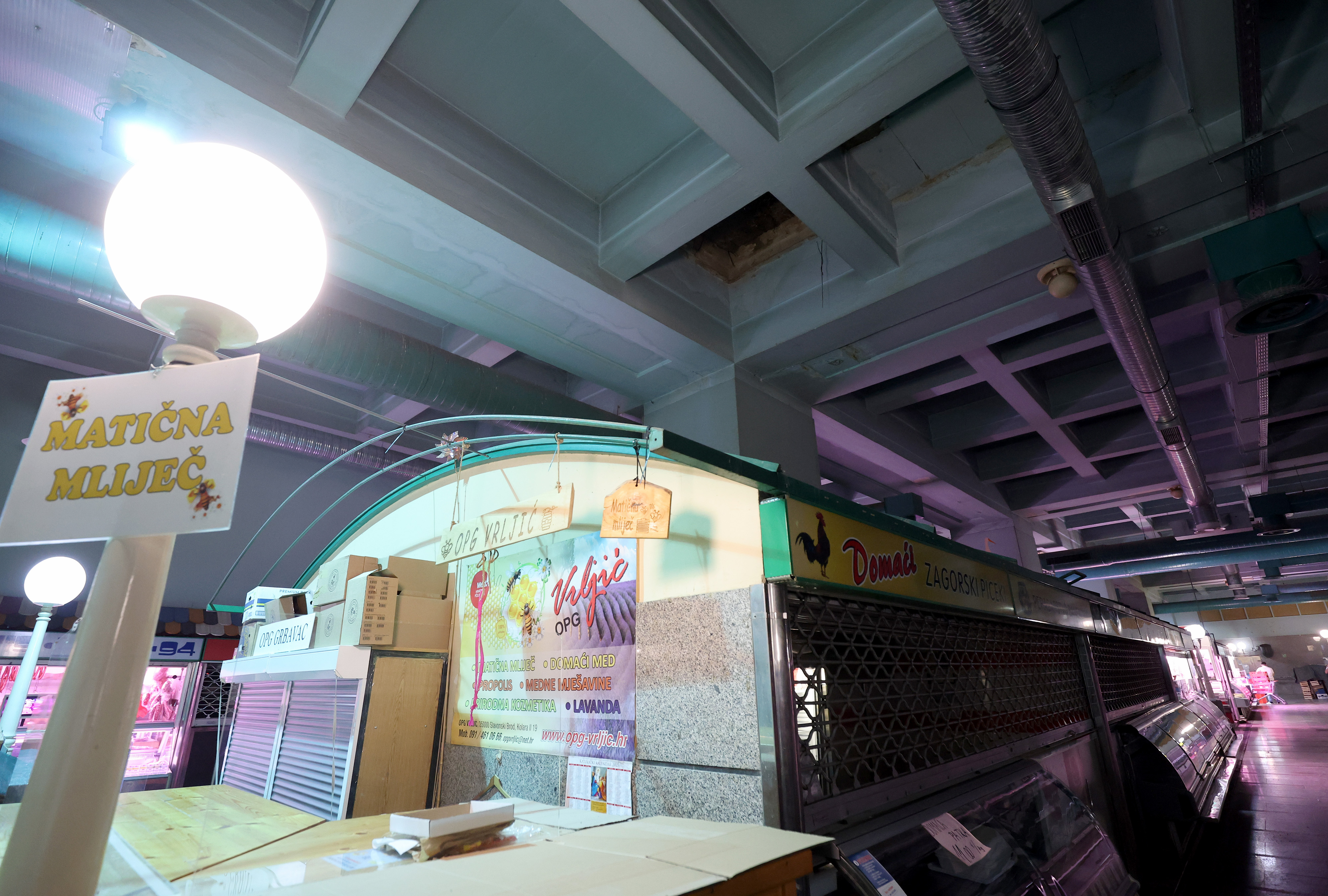 urušavanje dijela stropa na dolcu