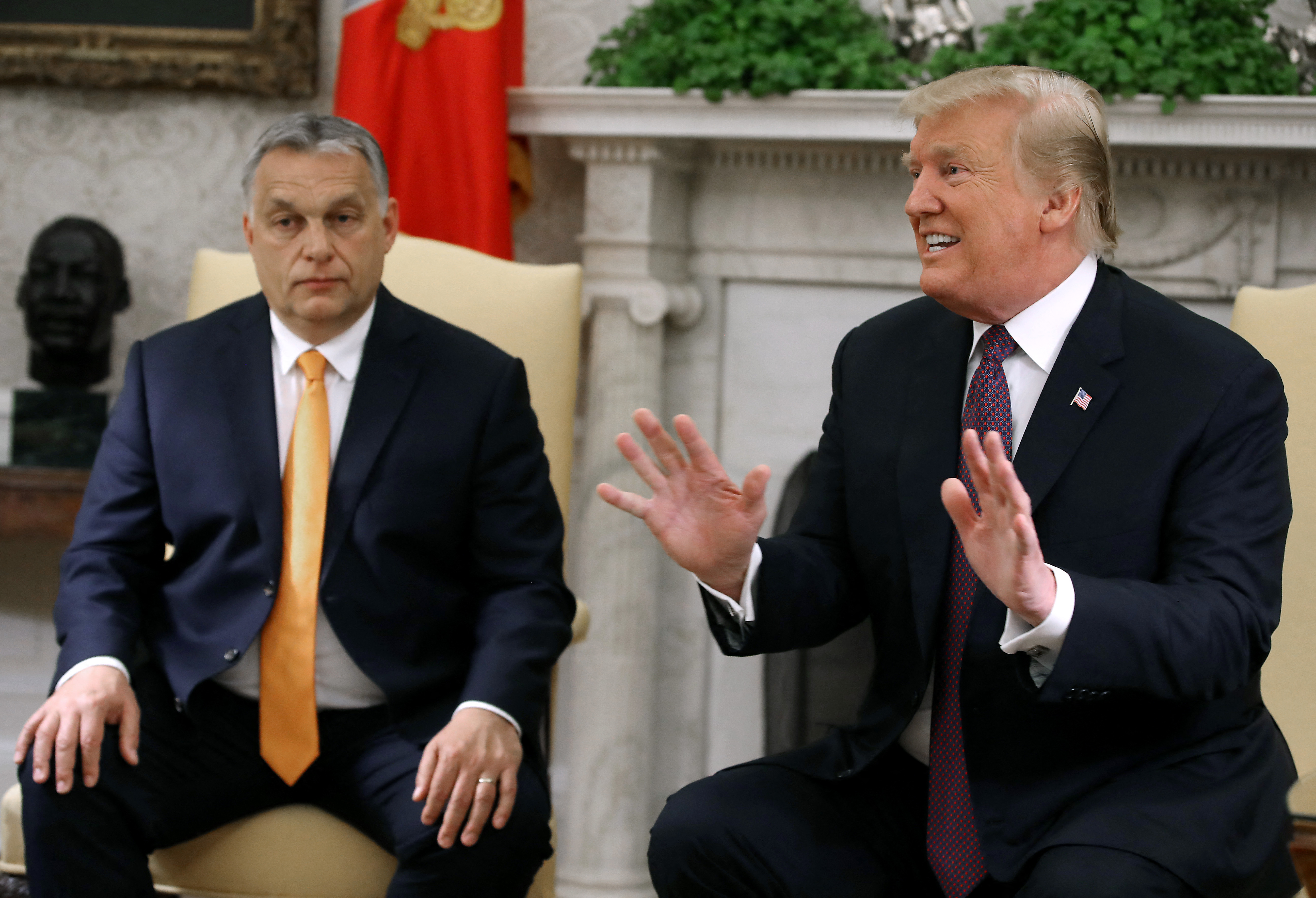 Orban i Trump -  afp