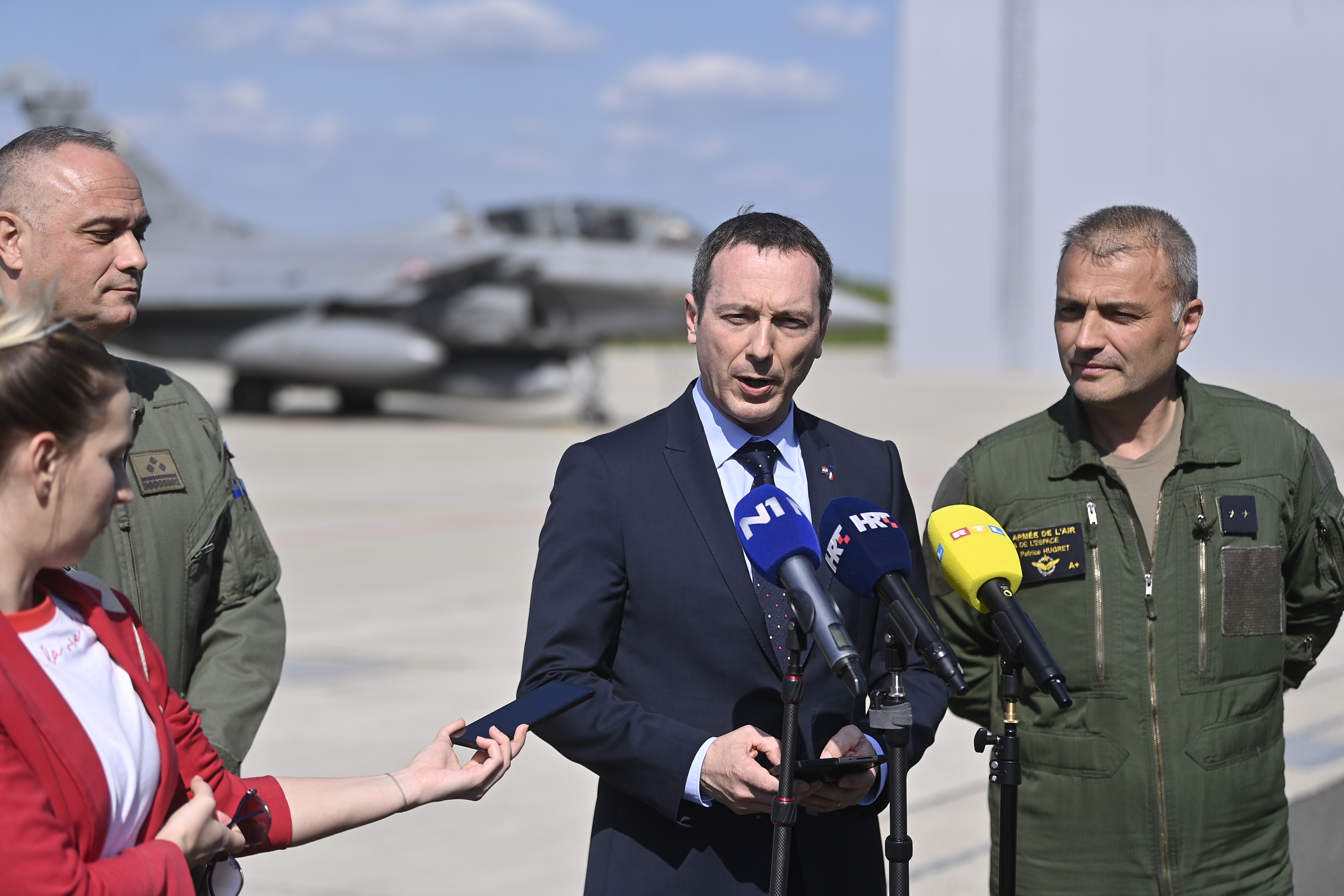 Pripadnici 191. eskadrile lovackih aviona zajedno s pripadnicima Francuskih zracnih i svemirskih snaga odrzali su nekoliko zajednickih aktivnosti. Photo: Igor Soban/PIXSELL