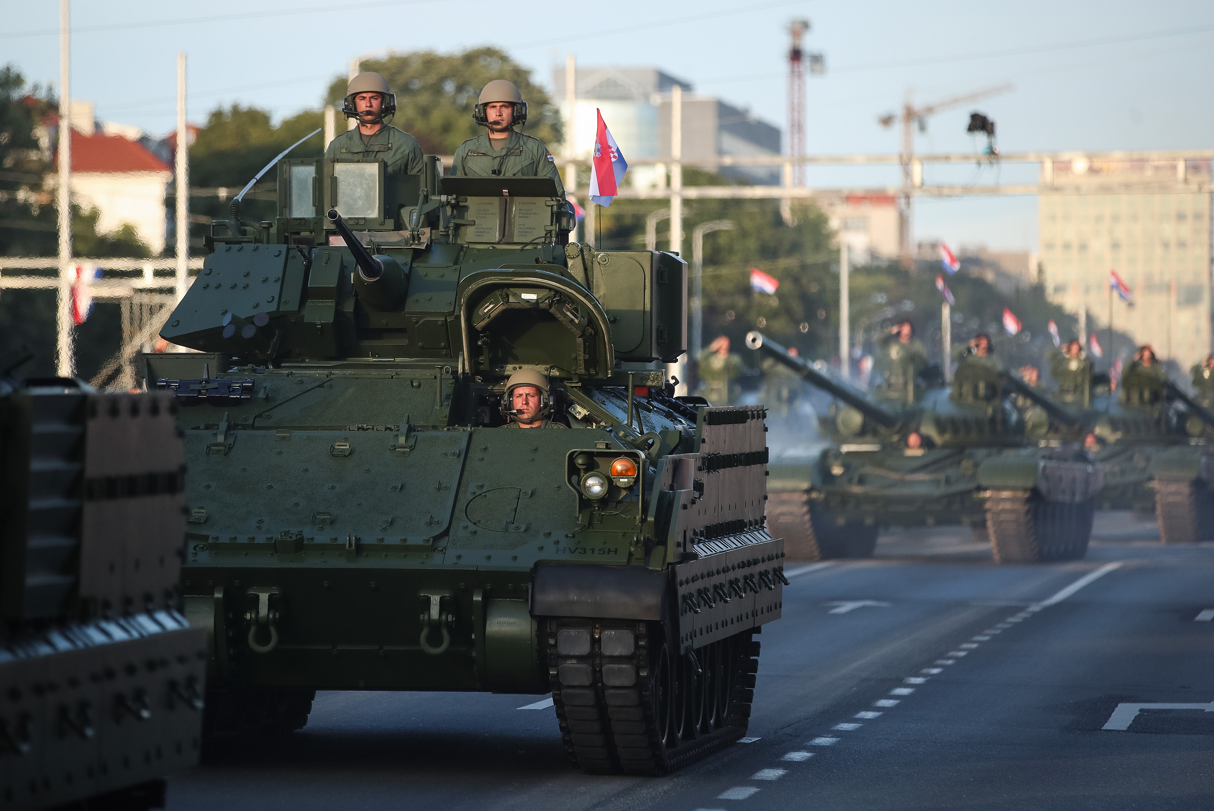 31.07.2025., Zagreb - U povodu obiljezavanja 30. obljetnice vojno-redarstvene operacije Oluja odrzan je svecani vojni mimohod. Photo: Zeljko Lukunic/PIXSELL