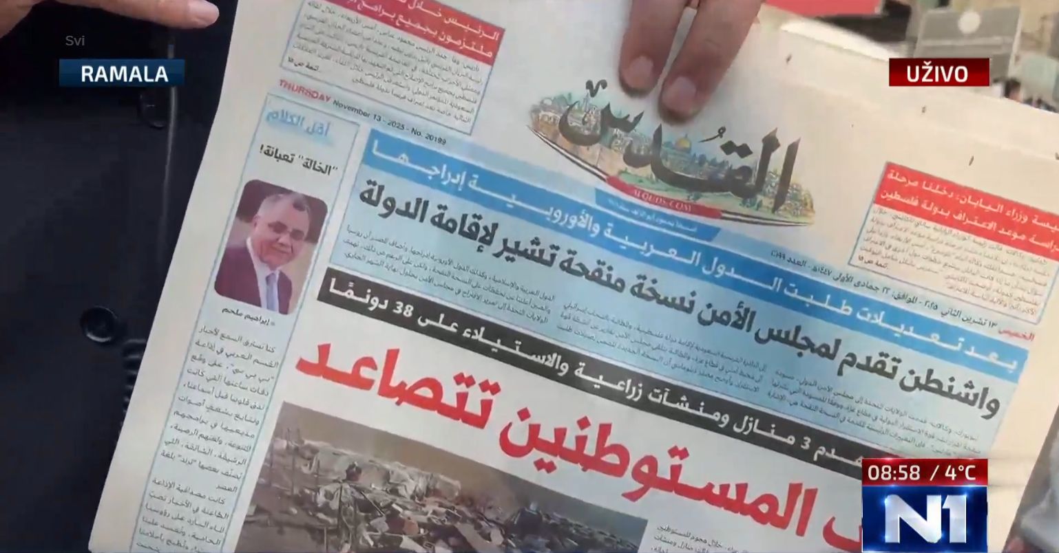 al quds, hrvoje krešić u ramali