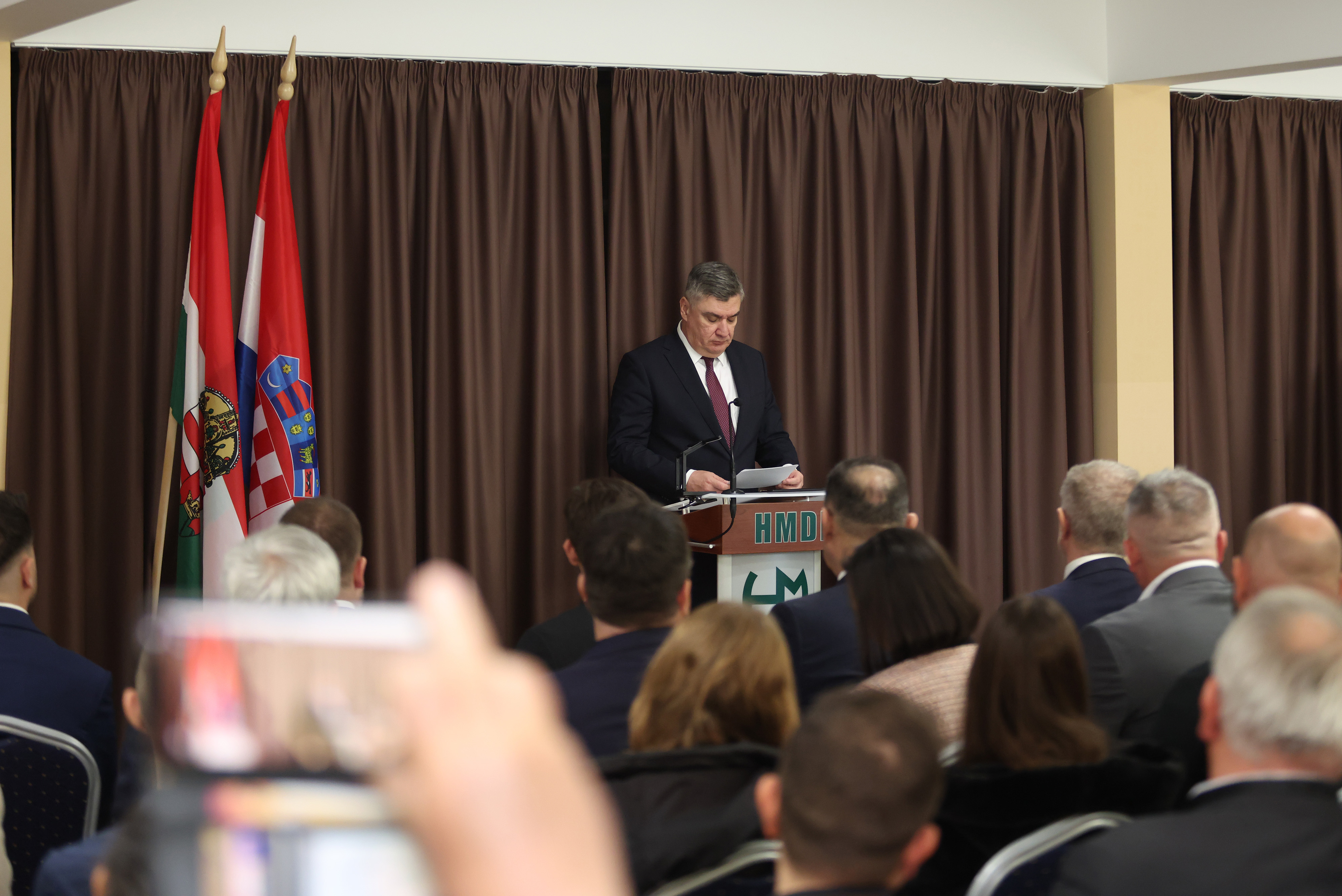 Susret dvojice predsjednika s predstavnicima mađarske manjine u Hrvatskoj. Photo: David Jerkovic/PIXSELL