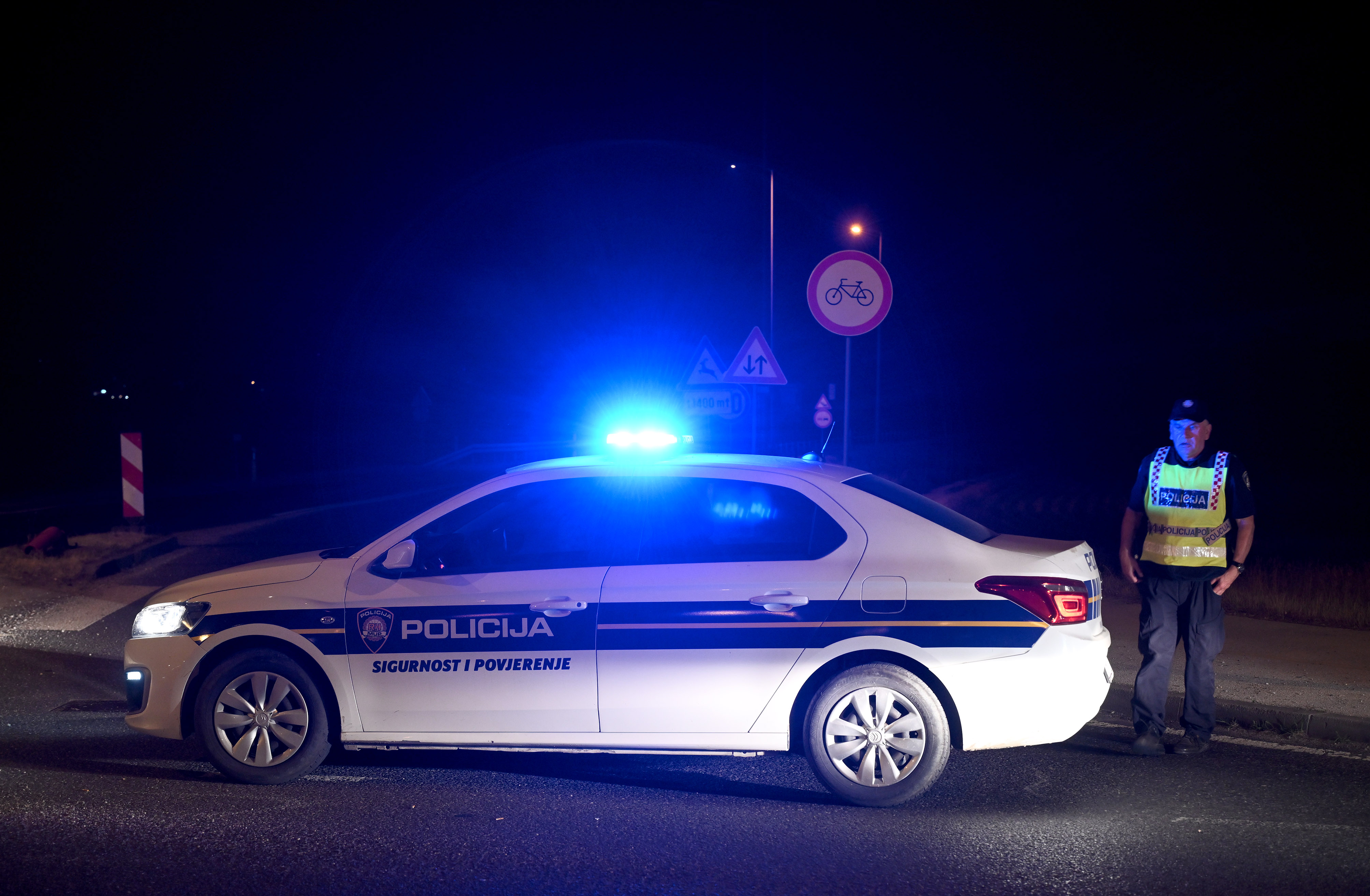 Prometna nesreca na cesti D1 gdje su smrtno stradale dvije osobe. Photo: Marko Lukunic/PIXSELL