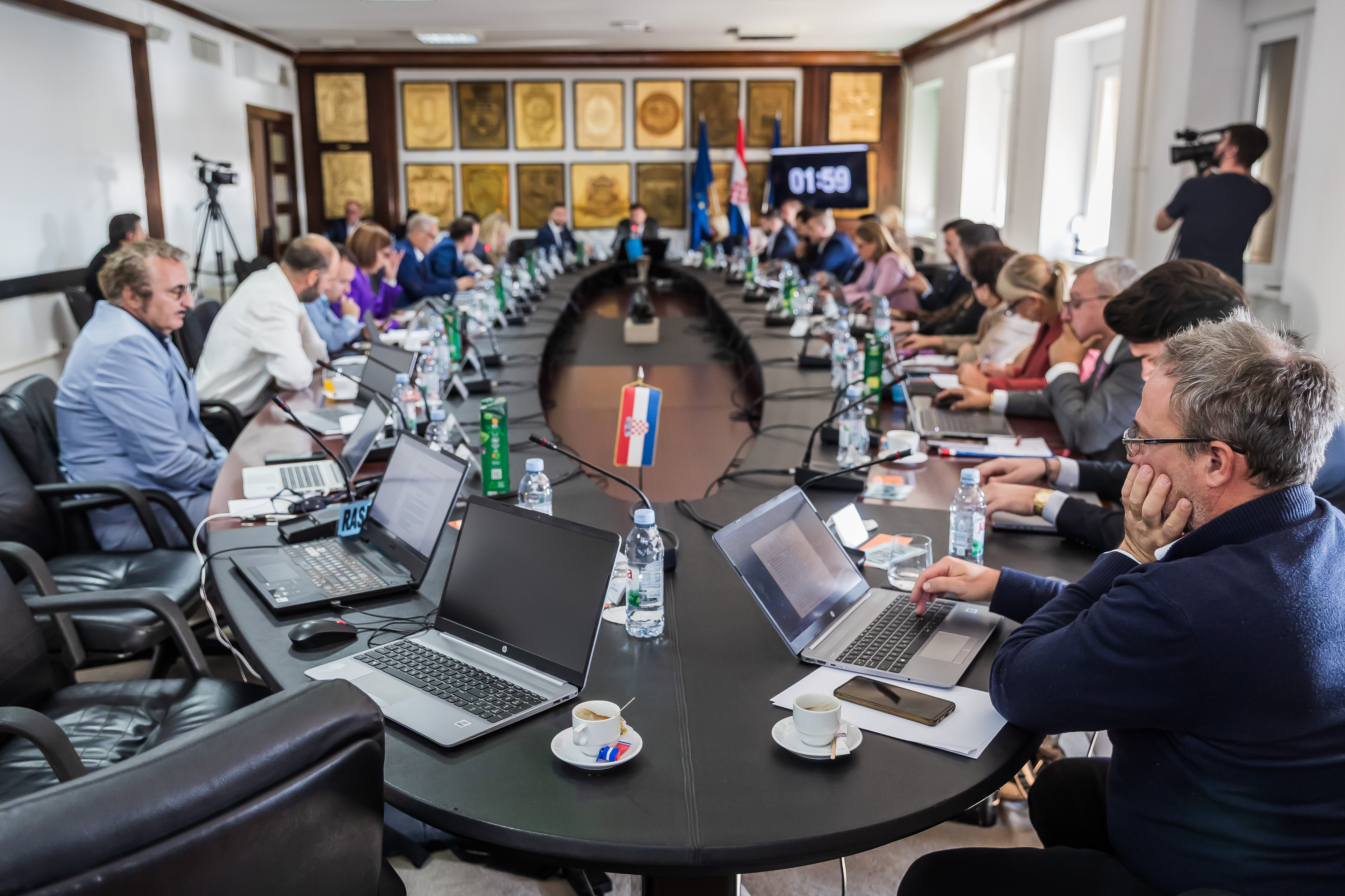 5. Sjednica Gradskog Vijeca. Lovro Mestrovic, Marinko Biskic, Sasa Horvat Photo: Zvonimir Barisin/PIXSELL