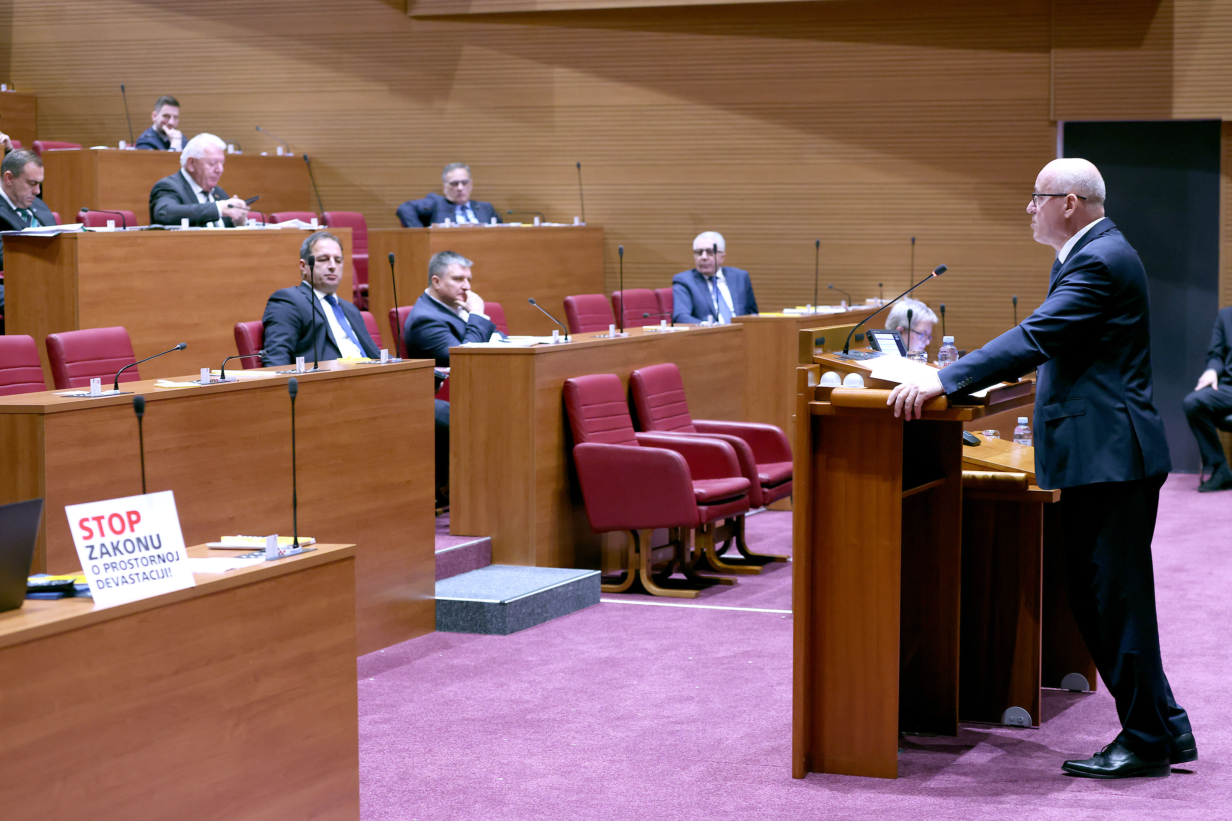 19.11.2025., Zagreb - Sabor je 8. sjednicu nastavio raspravom o paketu gradjevinskih zakona. Photo: Patrik Macek/PIXSELL