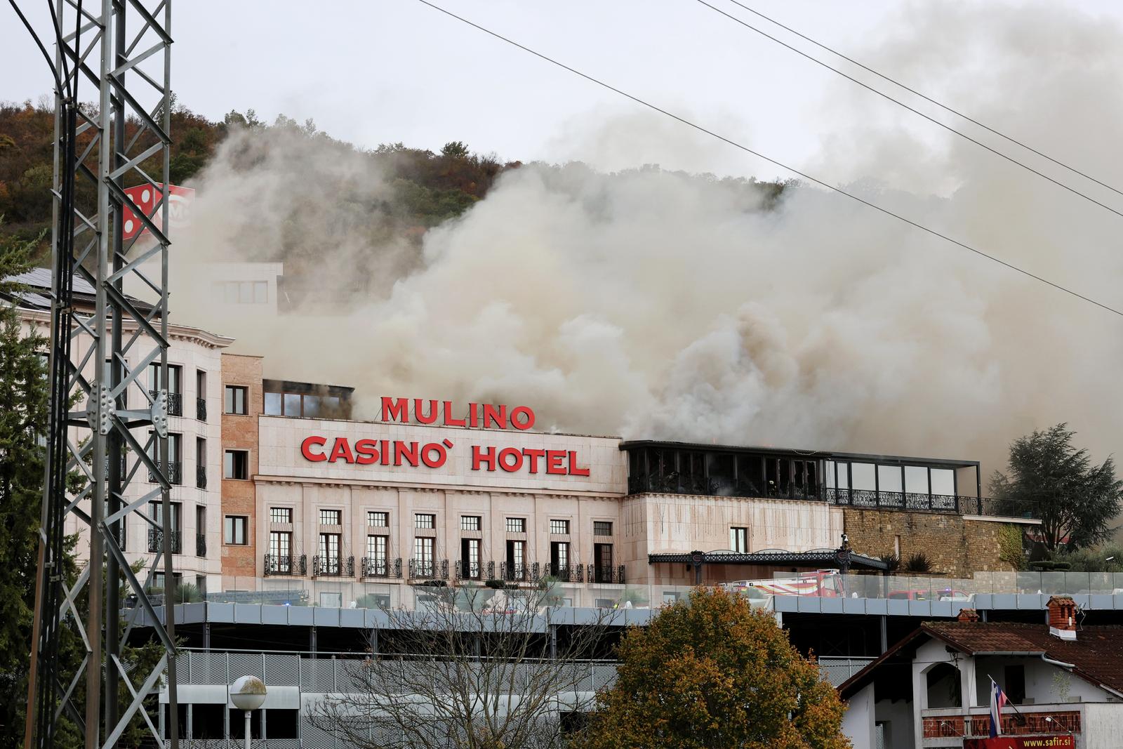 Hrvaška, Buje, 21.11.2025, 21. november 2025Požar v hotelu Mulino, dogodekFoto: Tomaž Primožič/F.A.Bobo Photo: Tomaz Primozic/F.A. BOBO/F.A. BOBO
