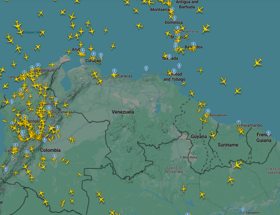 flight radar venezuela