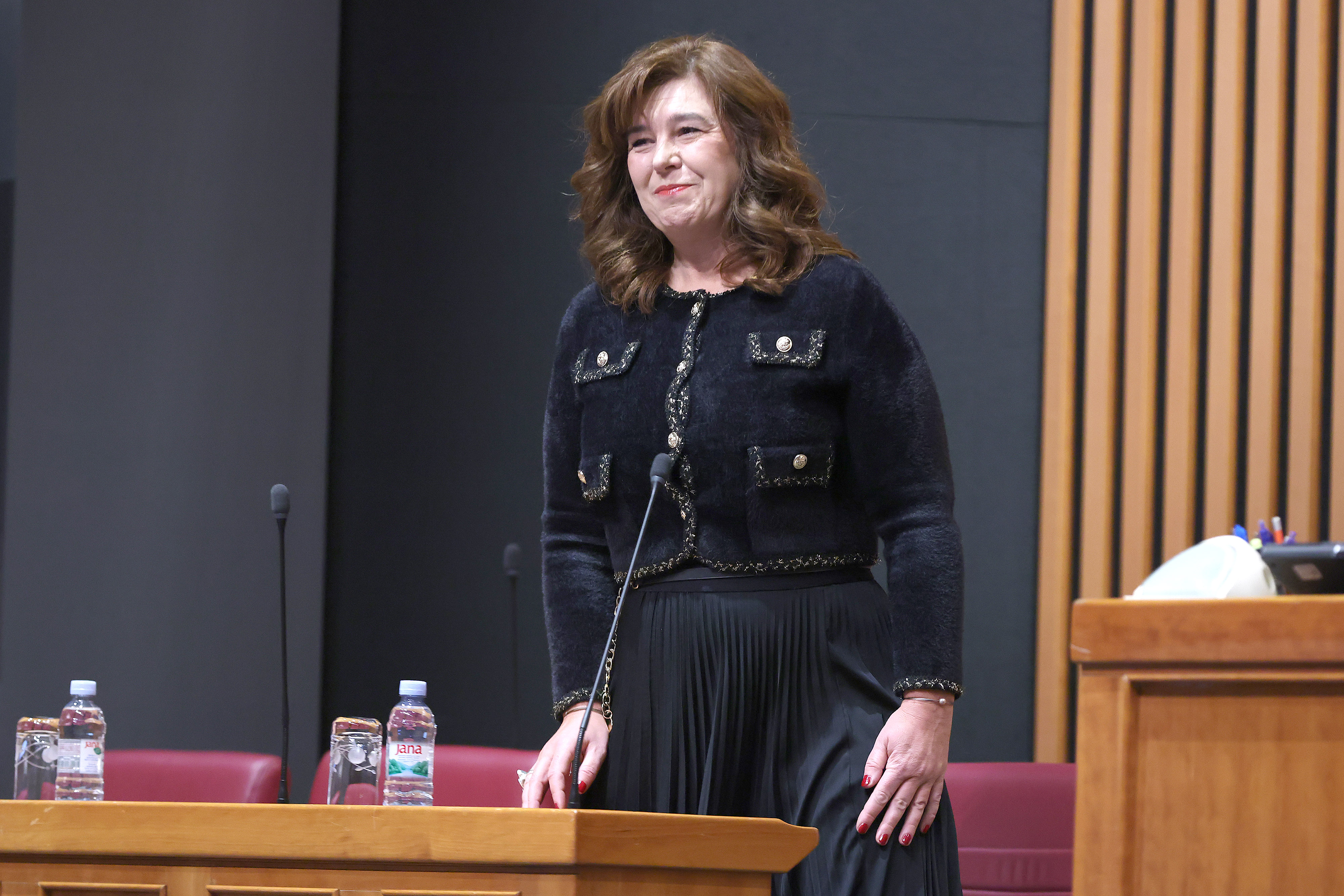 26.11.2025., Zagreb - Sabor 8. sjednicu nastavlja raspravom o izmjenama i dopunama Zakona o mjerama ogranicavanja. Tatjana Katkic Stanic danas je prisegnula kao nova pravobraniteljica za djecu Photo: Patrik Macek/PIXSELL