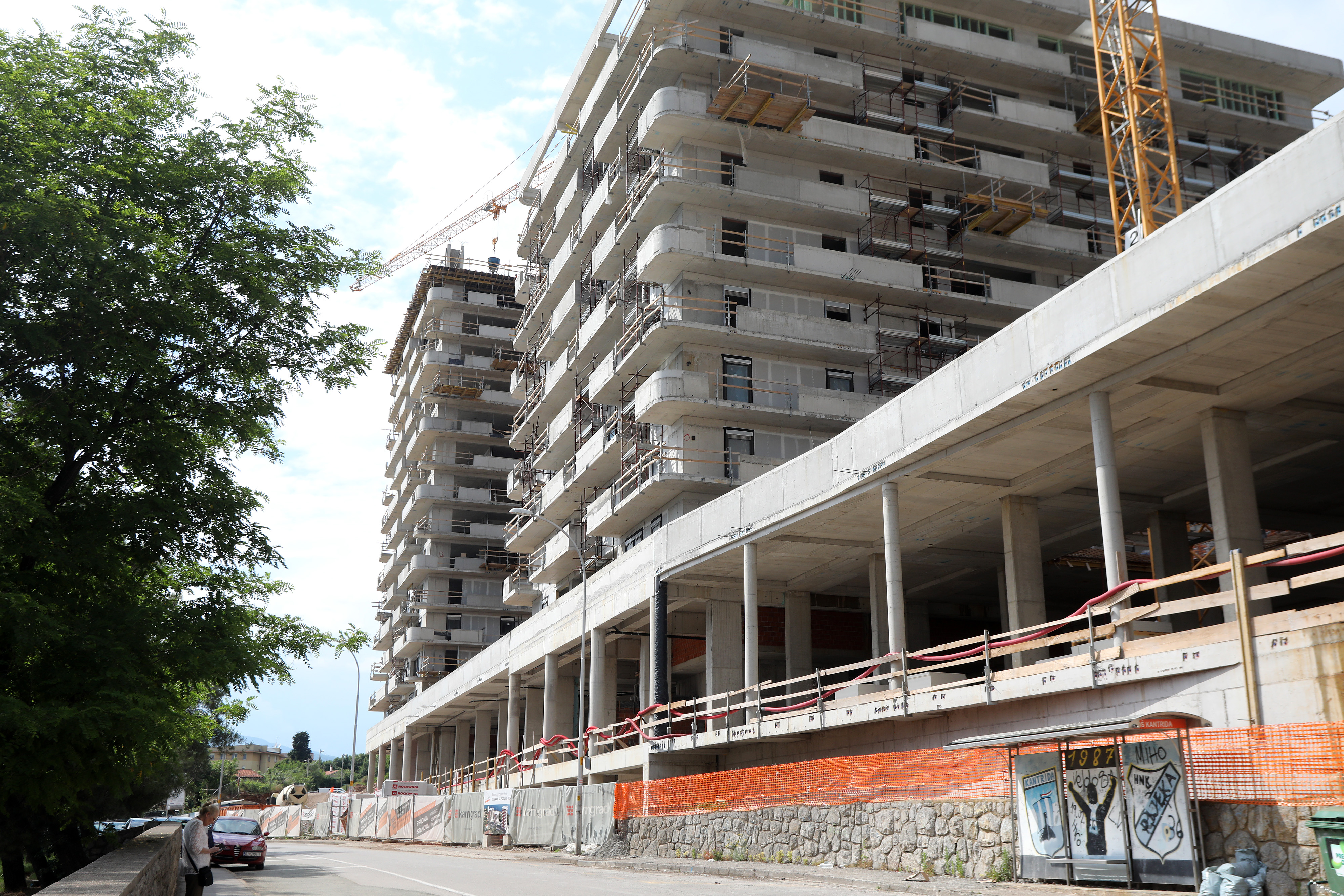 08.06.2021., Rijeka - Gradiliste stambeno trgovackog kompleksa RIO Rijeka