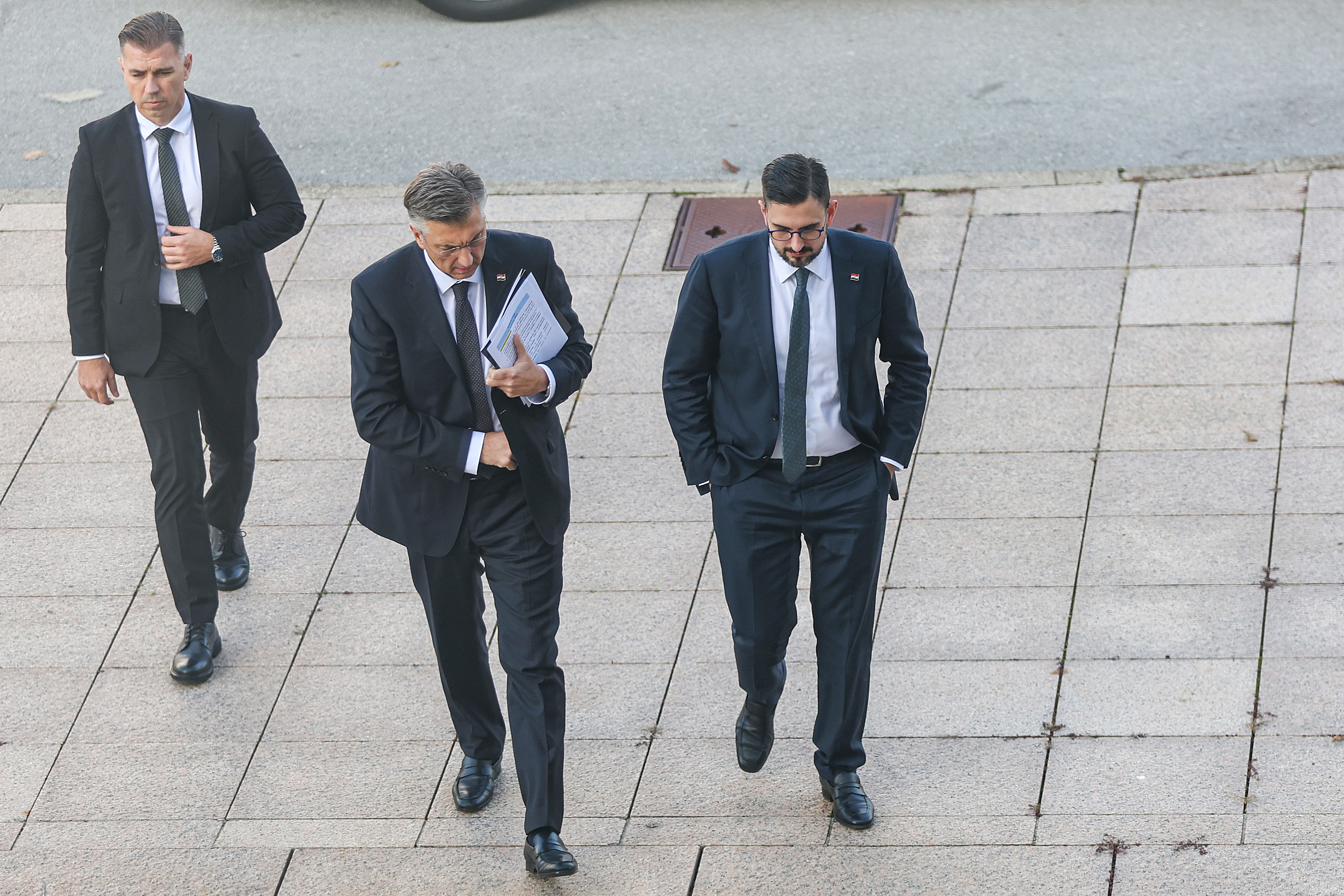 Nacionalna i sveucilisna knjiznica, Zagreb - 127. sjednica Vlade. Andrej Plenkovic. Photo: Goran Stanzl/PIXSELL