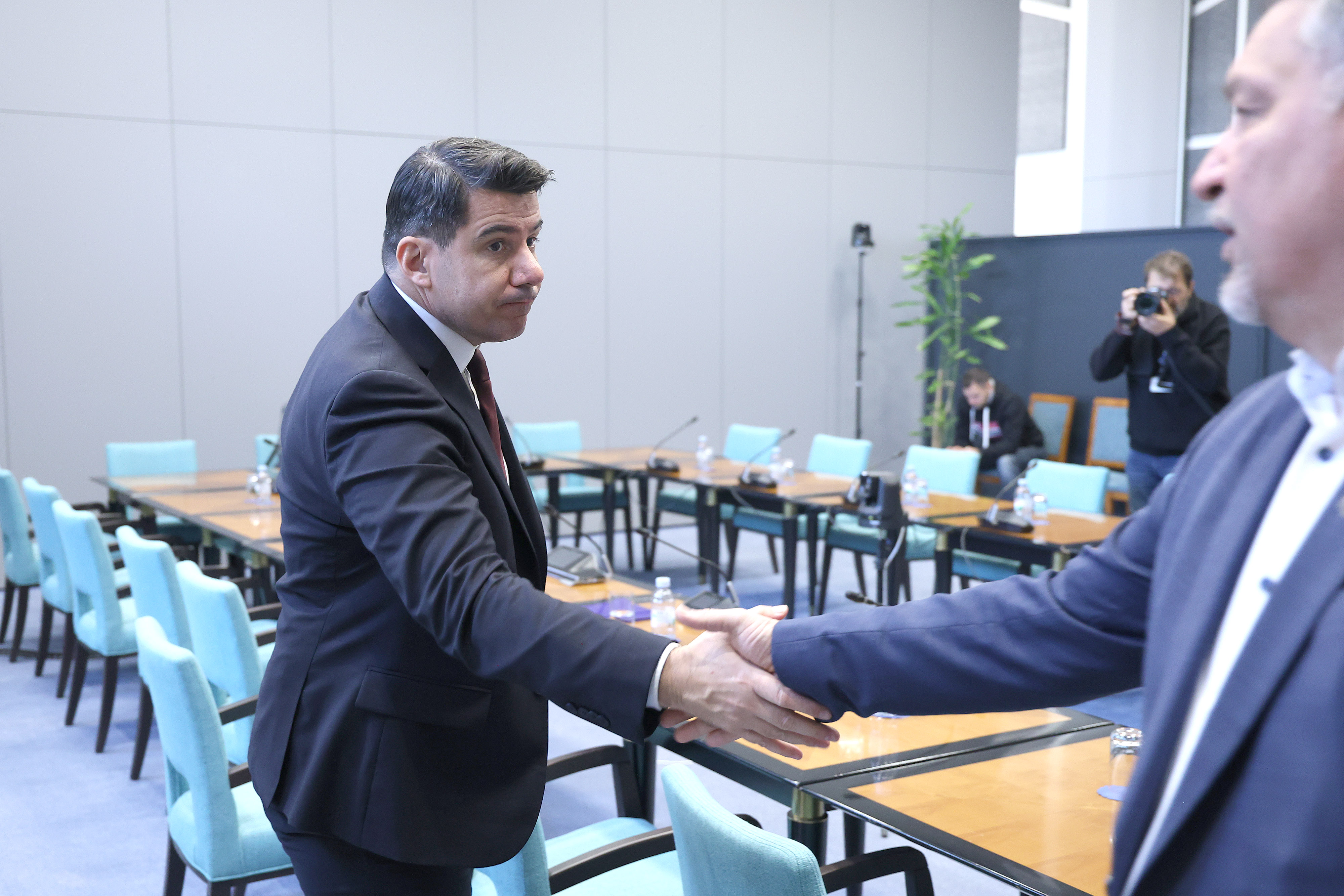 U Saboru odrzana zatvorena sjednica Odbora za pravosudje na kojoj je Nikola Grmoja upoznao clanove s informacijom USKOK-a o Mirti Matic, kandidatkinji za predsjednicu Vrhovnog suda. Photo: Patrik Macek/PIXSELL