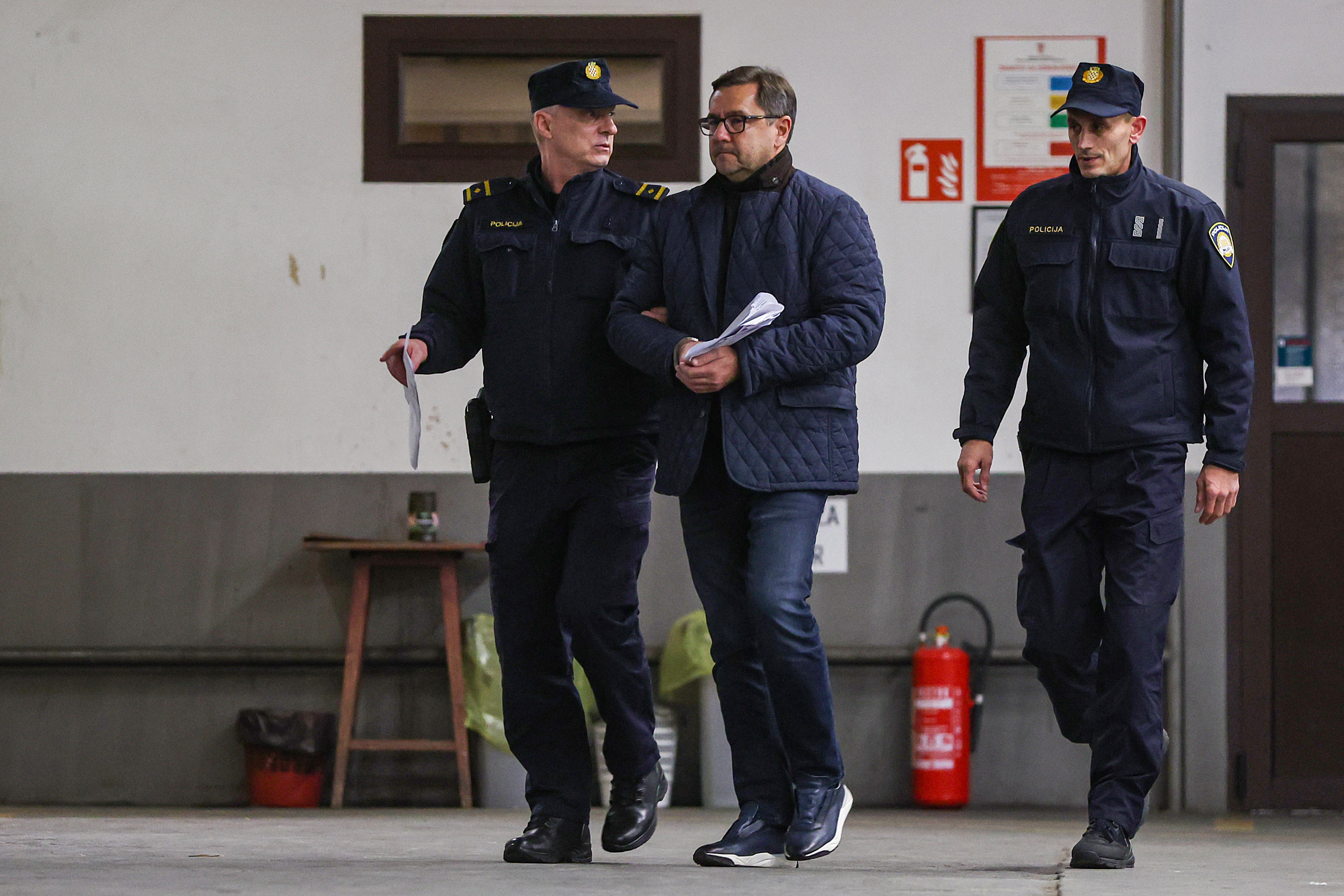 28.11.2025., Branimirova, USKOK, Zagreb - Na ispitivanje u USKOK doveden je Andrija Mikulic.  Photo: Goran Stanzl/PIXSELL
