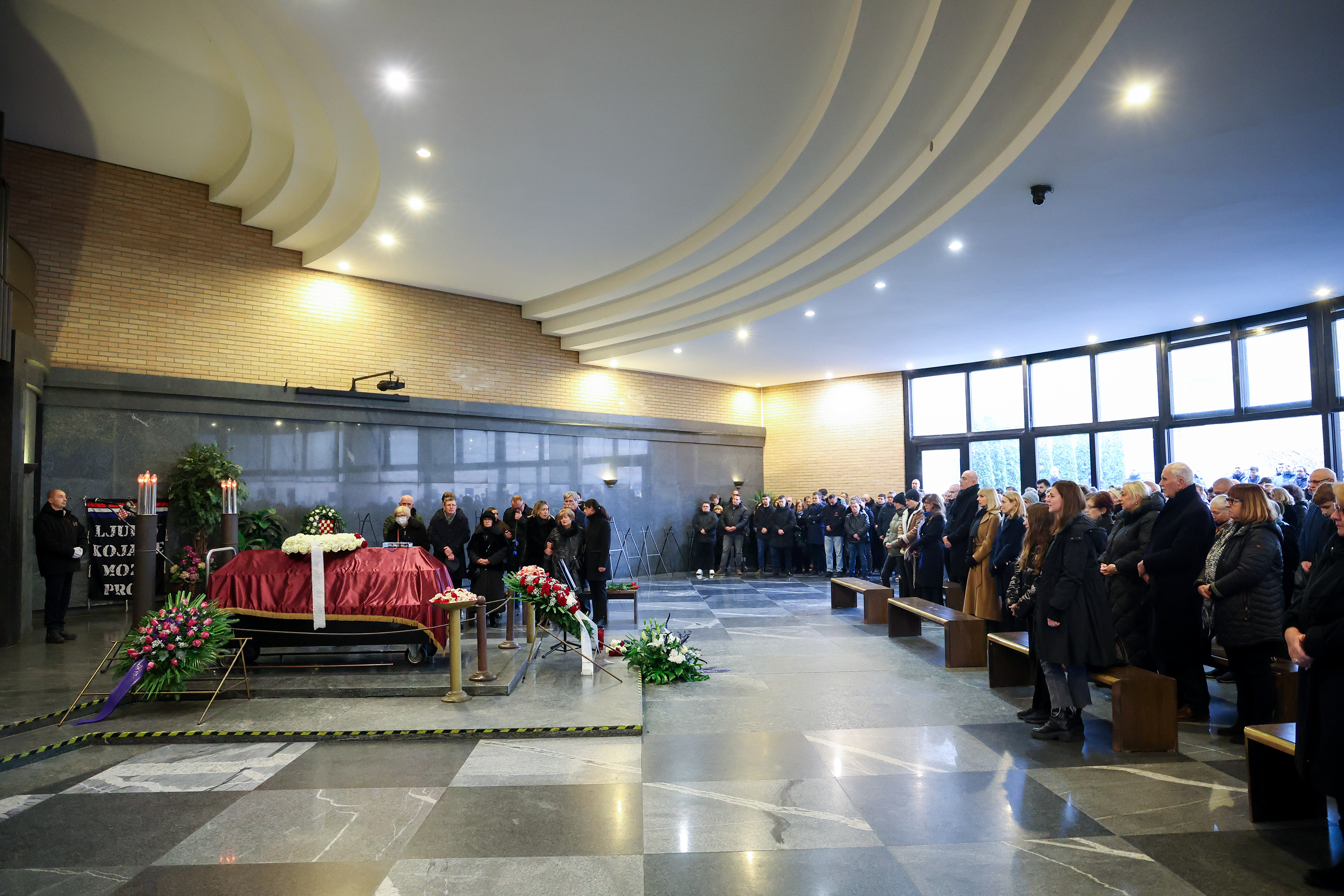 Sanjin Španović, sprovod