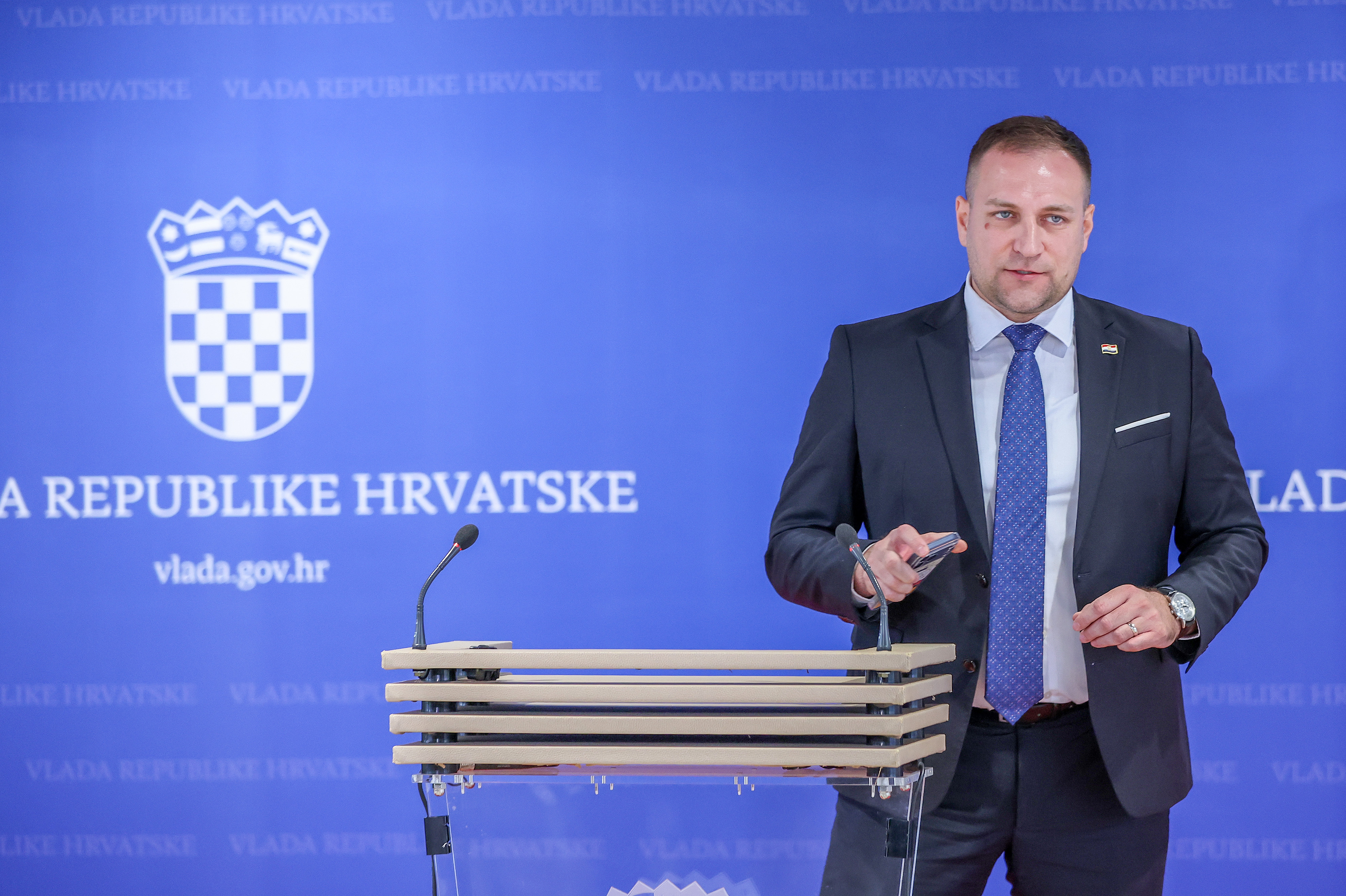 04.12.2025., Zagreb - Nacionalna i sveusilisna knjiznica. Izjave ministara nakon 131. sjednica Vlade. Photo: Sanjin Strukic/PIXSELL