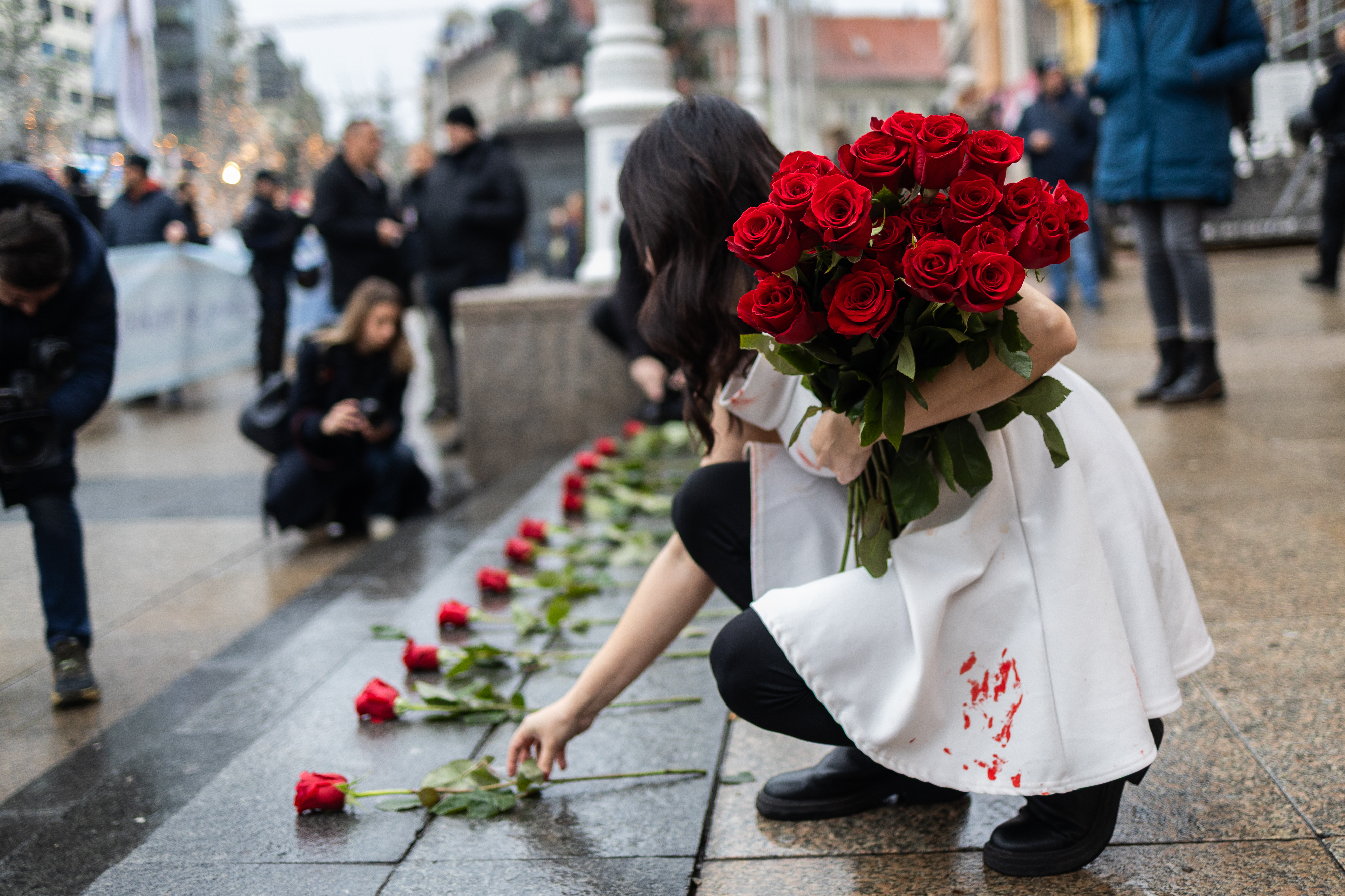 06.12.2025., Zagreb: Treca godisnjica performansa Tiha misa umjetnice Arijane Lekic-Fridrih, ujedno i posljednja Tiha misa u javnom prostoru Photo: Mia Slafhauzer/PIXSELL