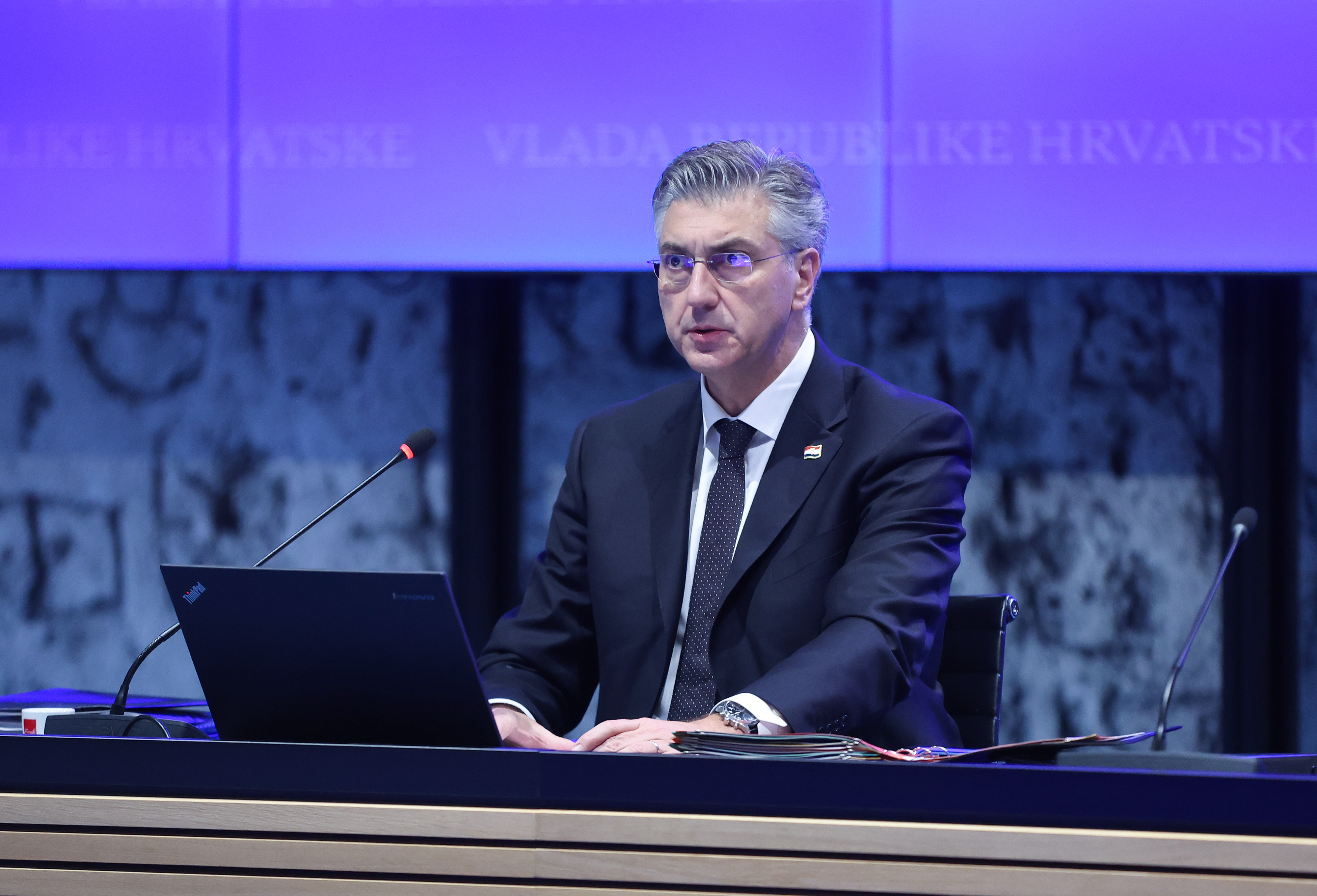 Nacionalna i sveucilisna knjiznica. 131. sjednica Vlade. Photo: Sanjin Strukic/PIXSELL