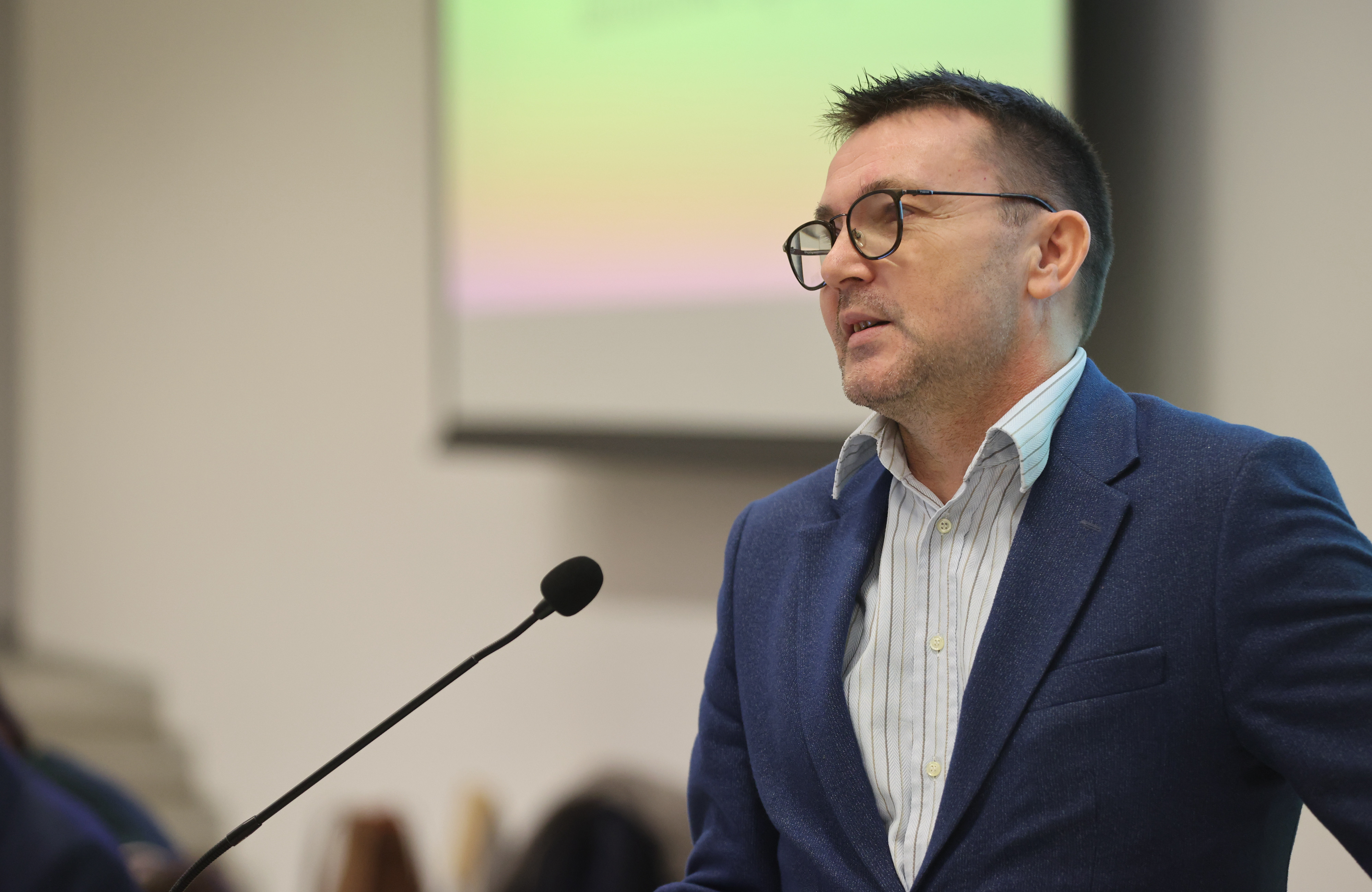 Nakon izglasavnja dnevnog reda vijecnickim pitanjima zapocela 4 sjednica Zupanijske skupstine Splitsko-dalmatinske zupanije. Photo: Ivo Cagalj/PIXSELL