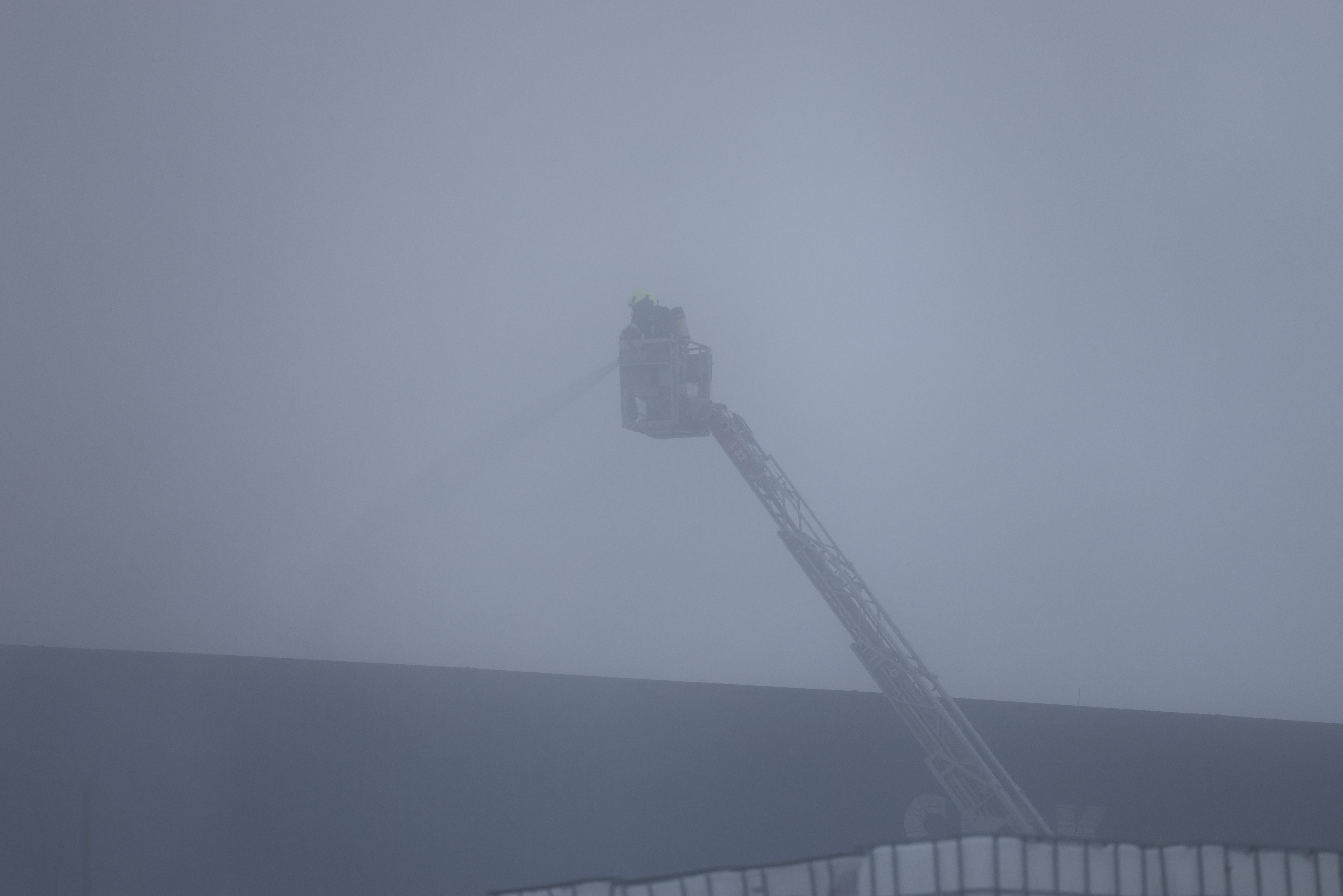 13.12.2025., Zabok- Policijski ocevid nakon pozara koji je izbio u pogonu Ciaka u Zaboku. Photo: Emica Elvedji/PIXSELL