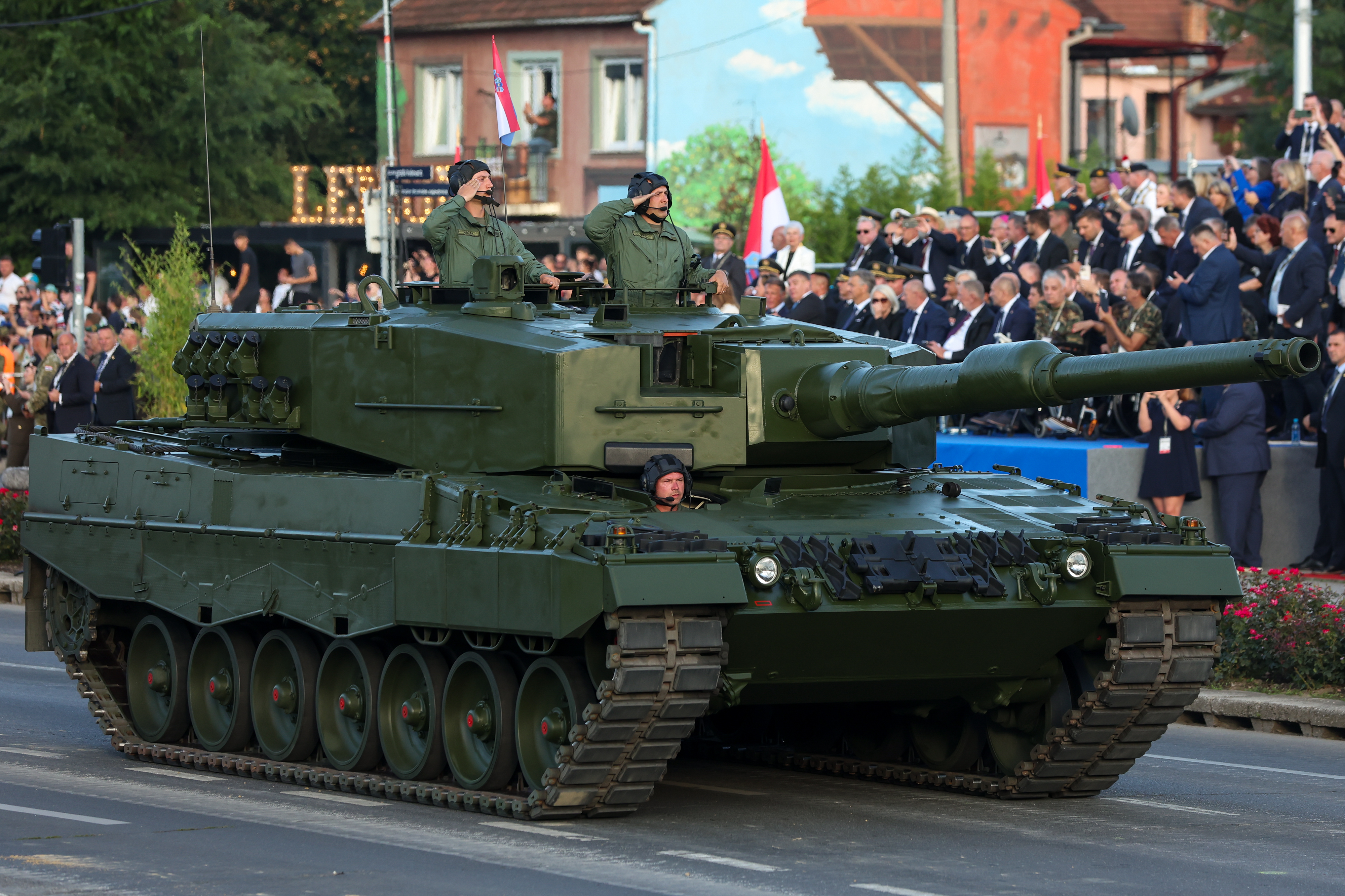 U povodu obiljezavanja 30. obljetnice vojno-redarstvene operacije Oluja odrzan je svecani vojni mimohod. Photo: