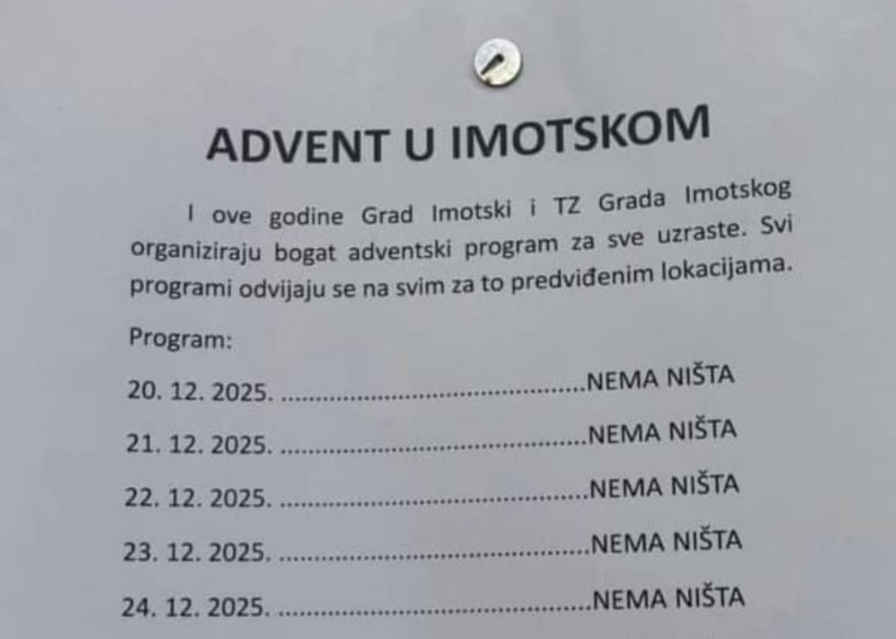 Advent u Imotskom