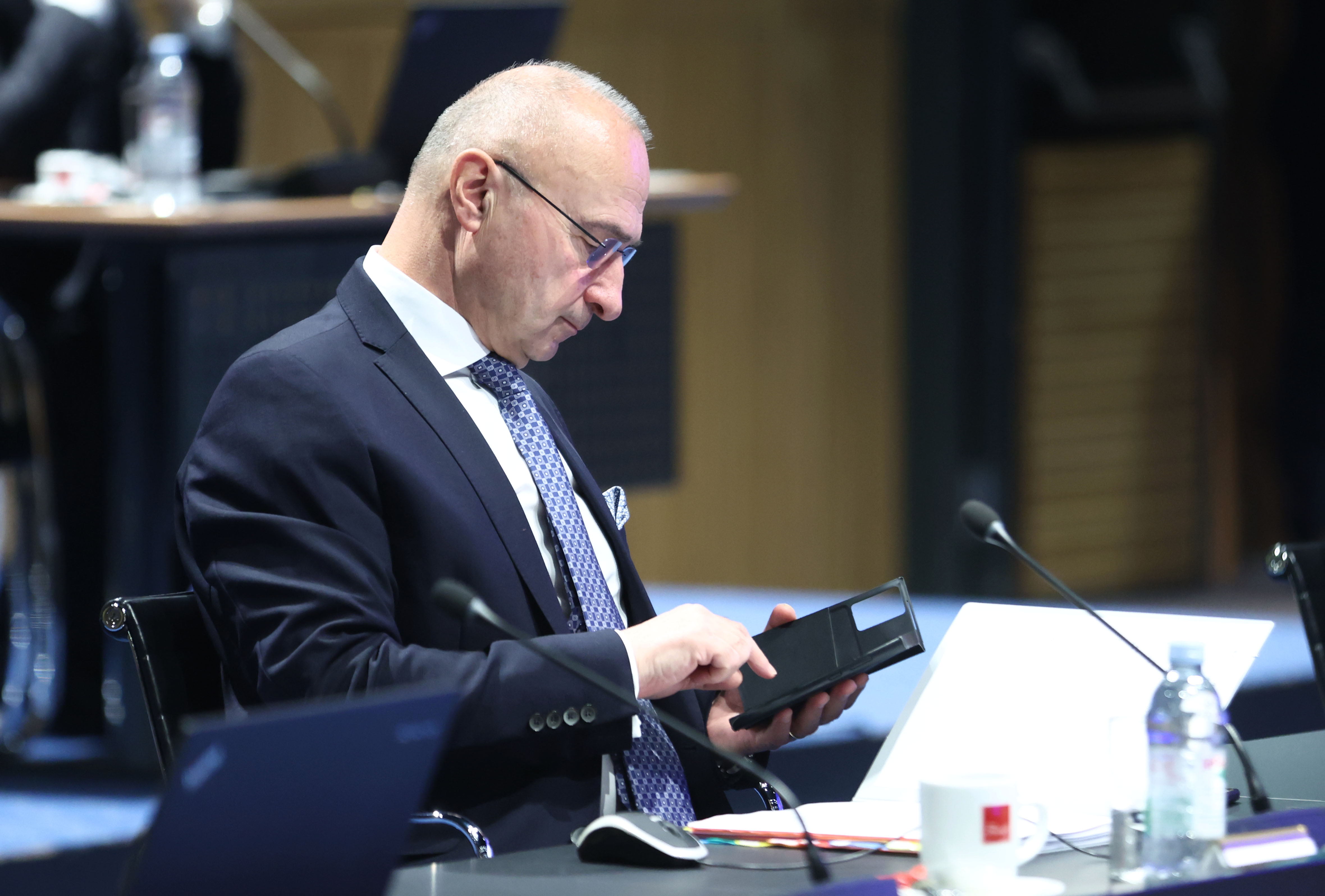 Sjednica Vlade RH. Gordan Grlic Radman, ministar Vanjskih poslova. Photo: Josip Mikacic/PIXSELL