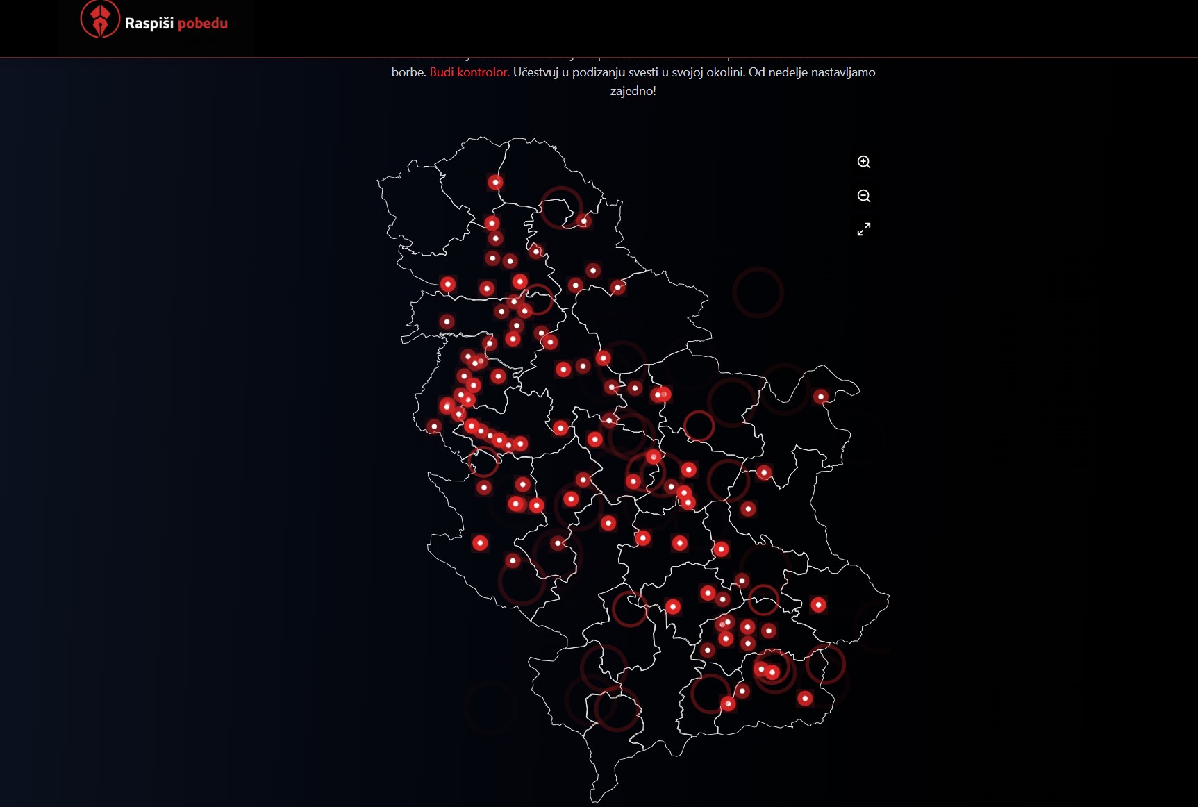 Printscreen / studenti.org.rs / Raspiši pobedu