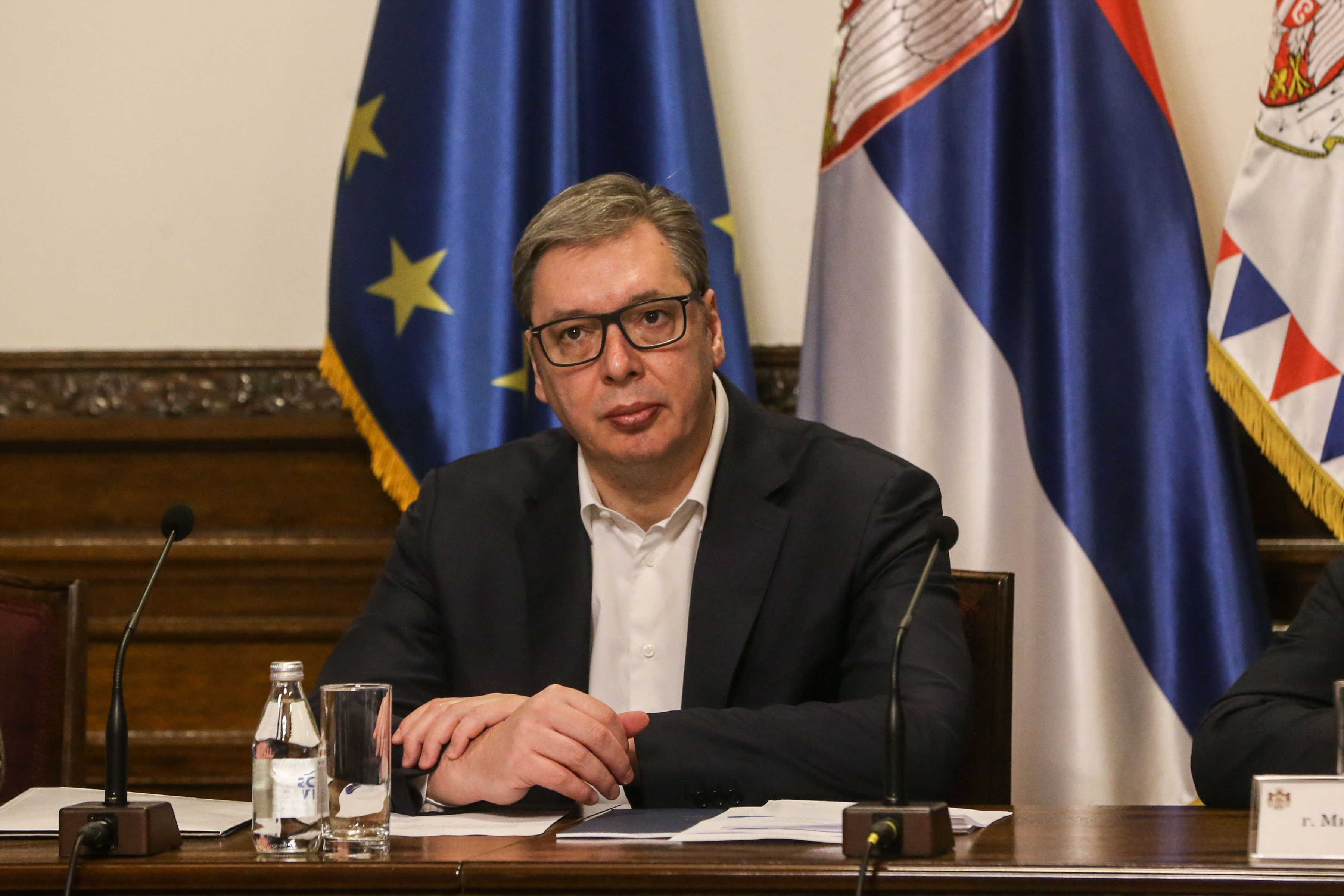 Hitna sjednica Vijeća za nacionalnu sigurnost Srbije sazvana je na prijedlog predsjednika Republike Srbije Aleksandra Vučića