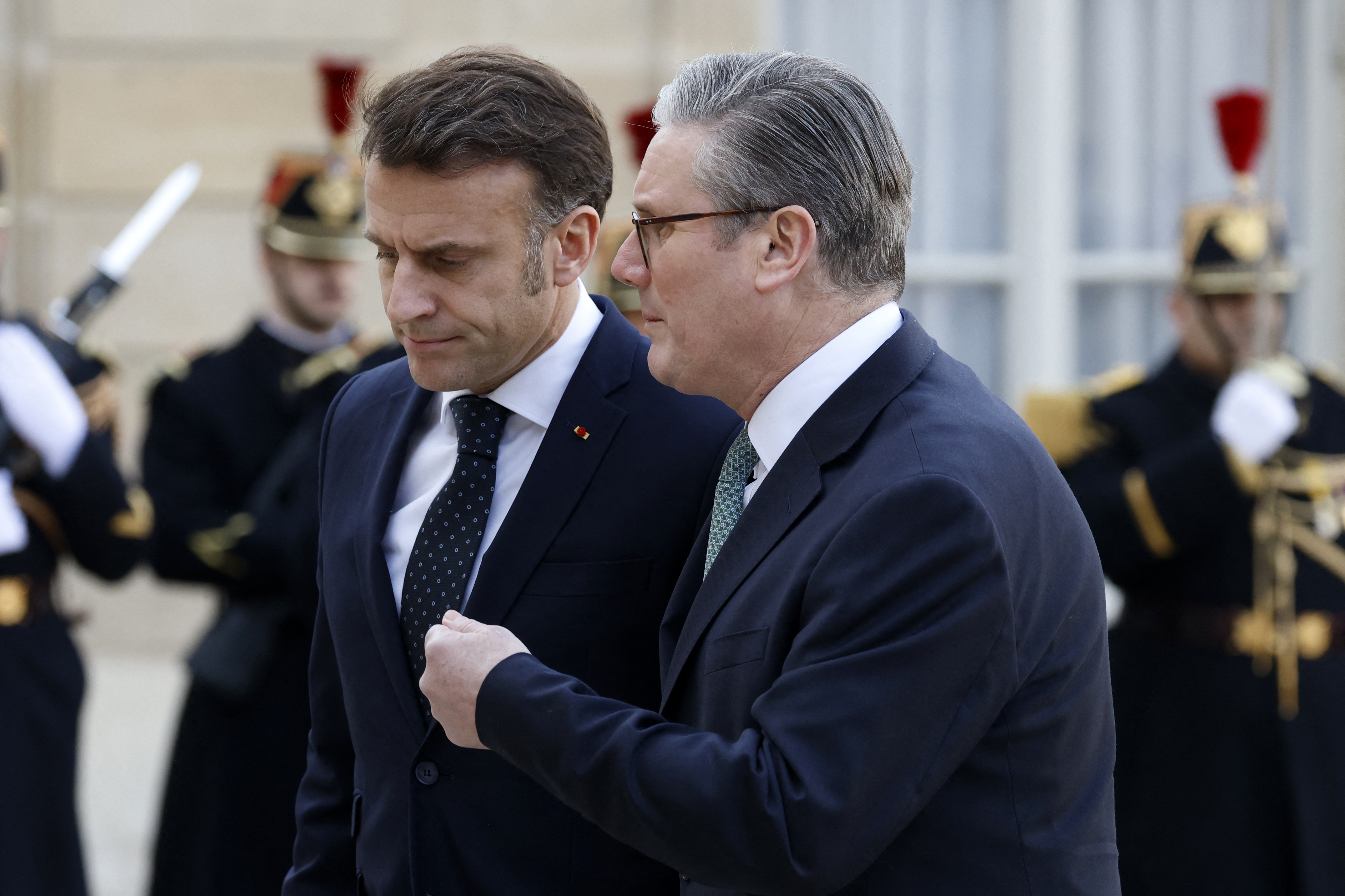 Keir Starmer, Emmanuel Macron